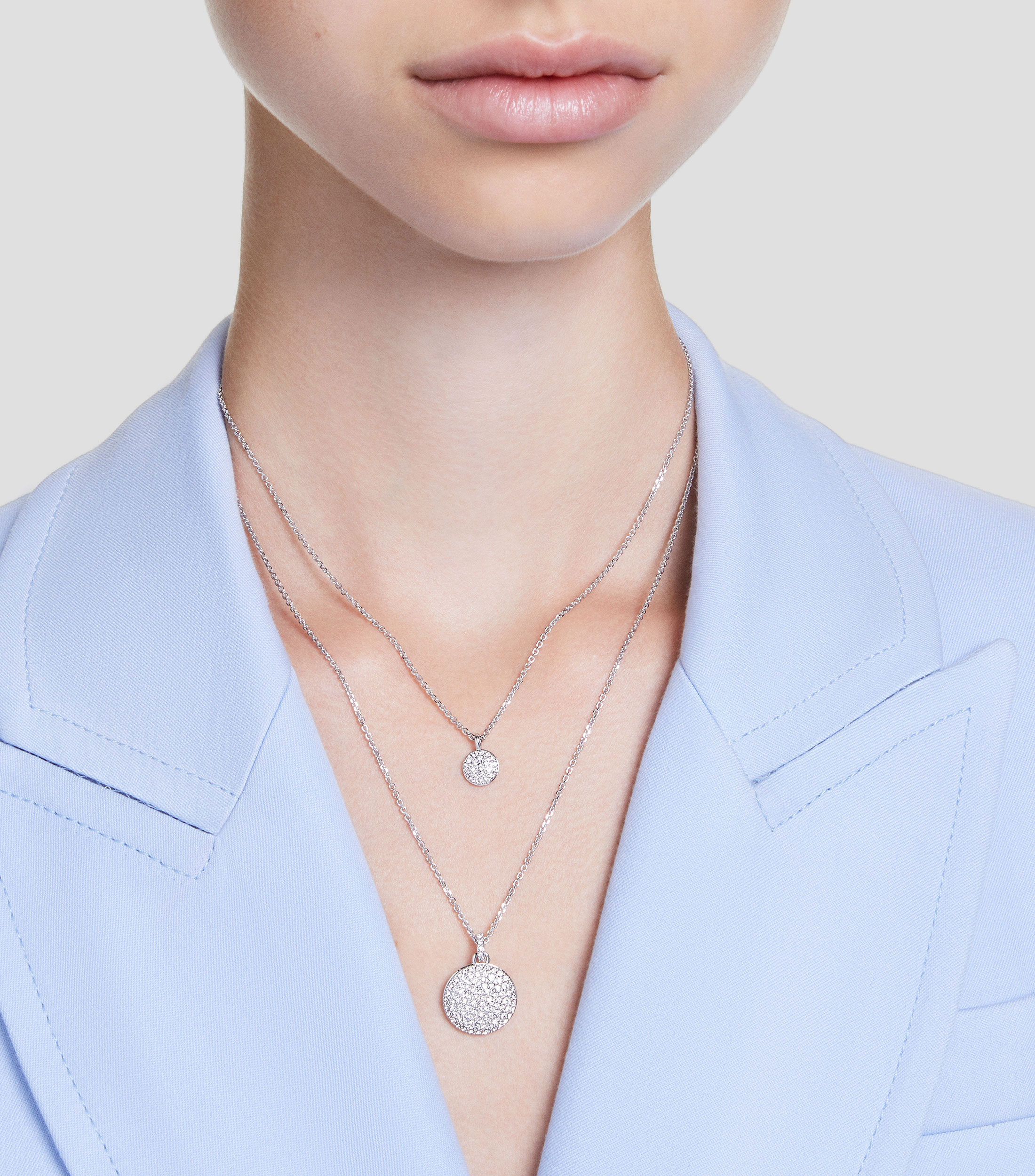 Dije en capas con collar Meteora Mujer