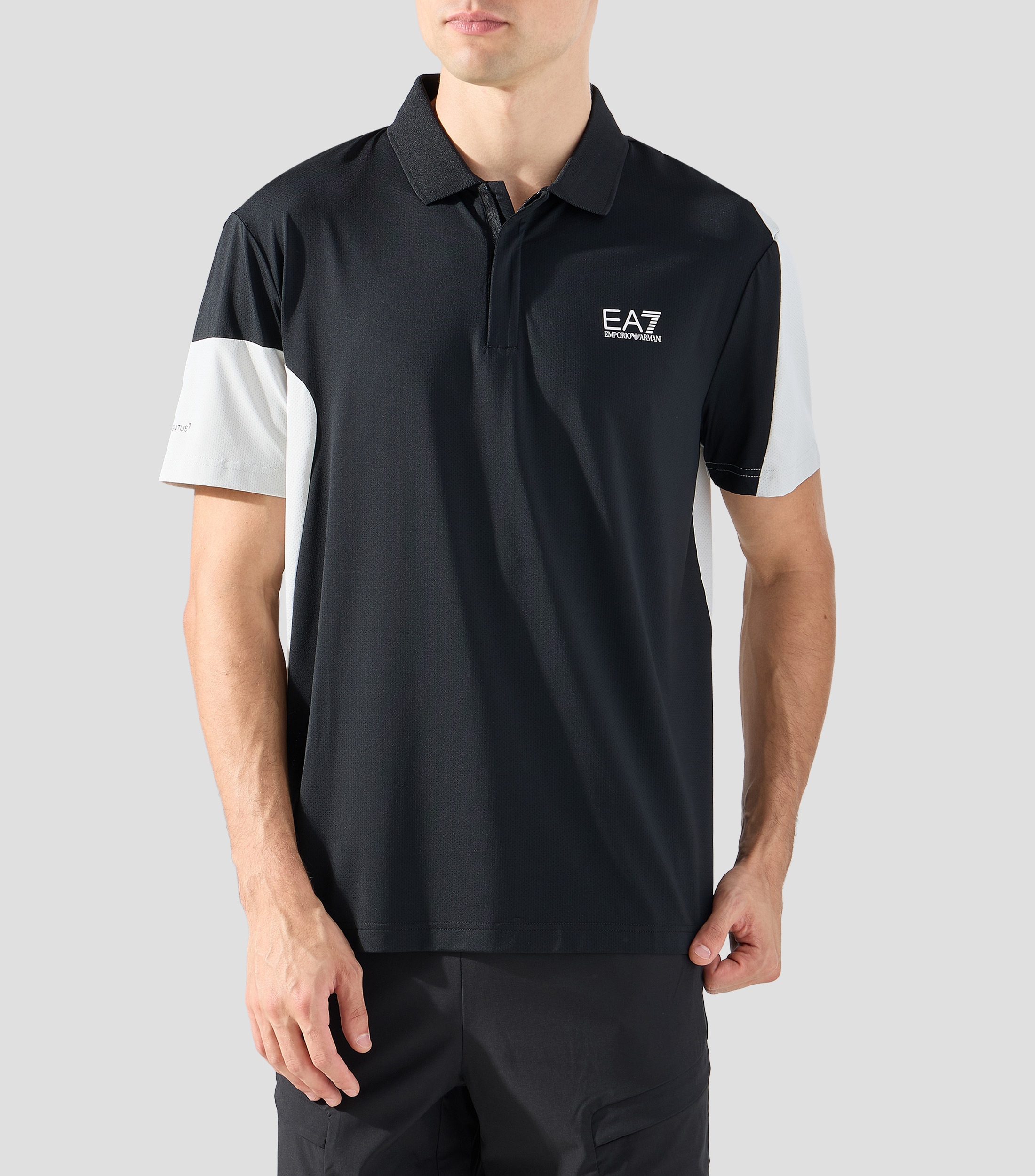 Playera tipo polo manga corta liso Hombre
