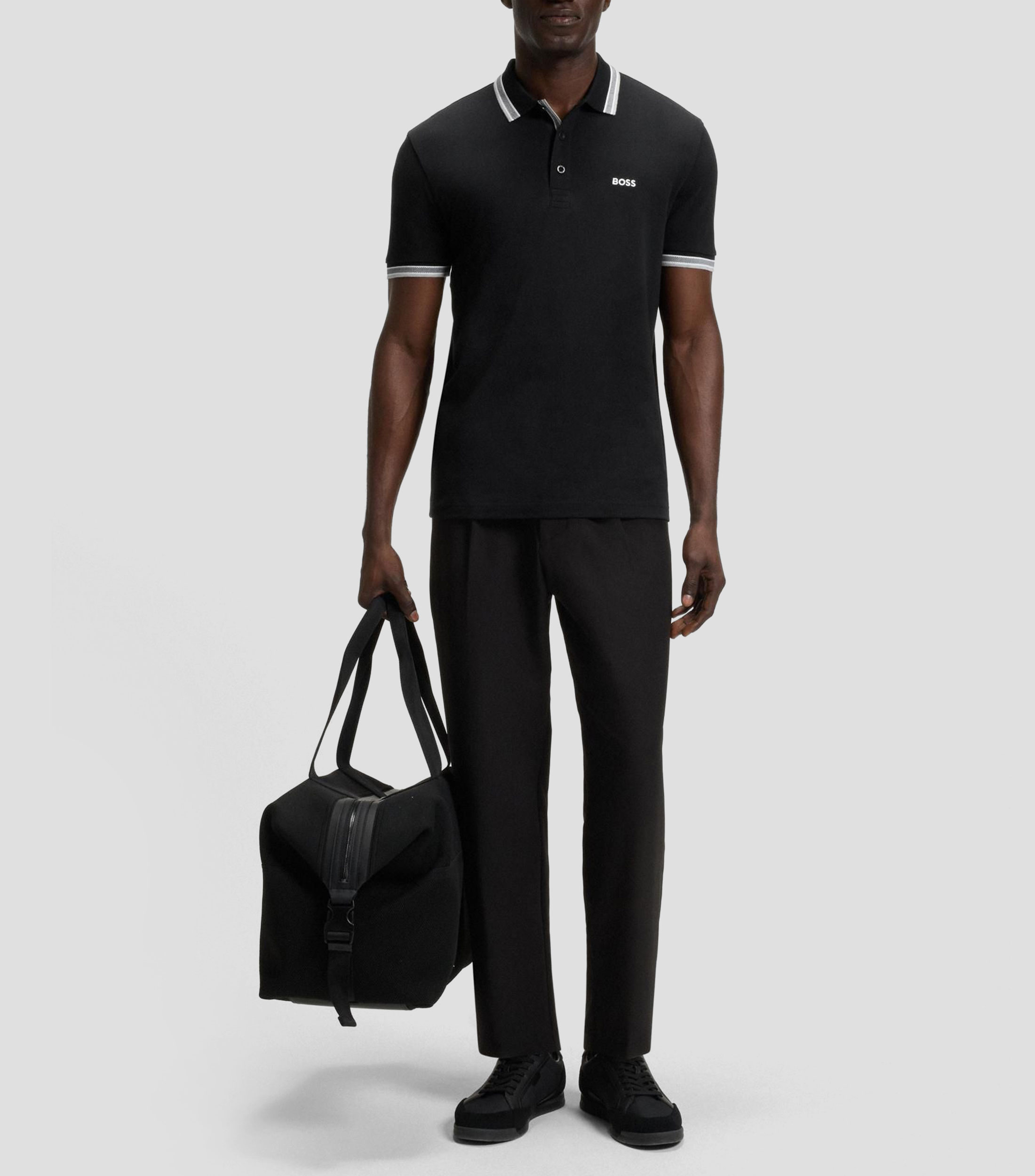 Polo Paddy de piqué de algodón con logo en el reverso del cuello Hombre