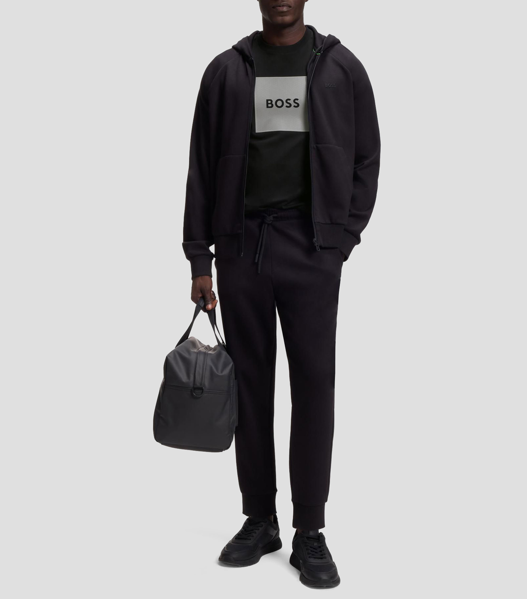 Playera de punto de algodón con logo estampado Hombre