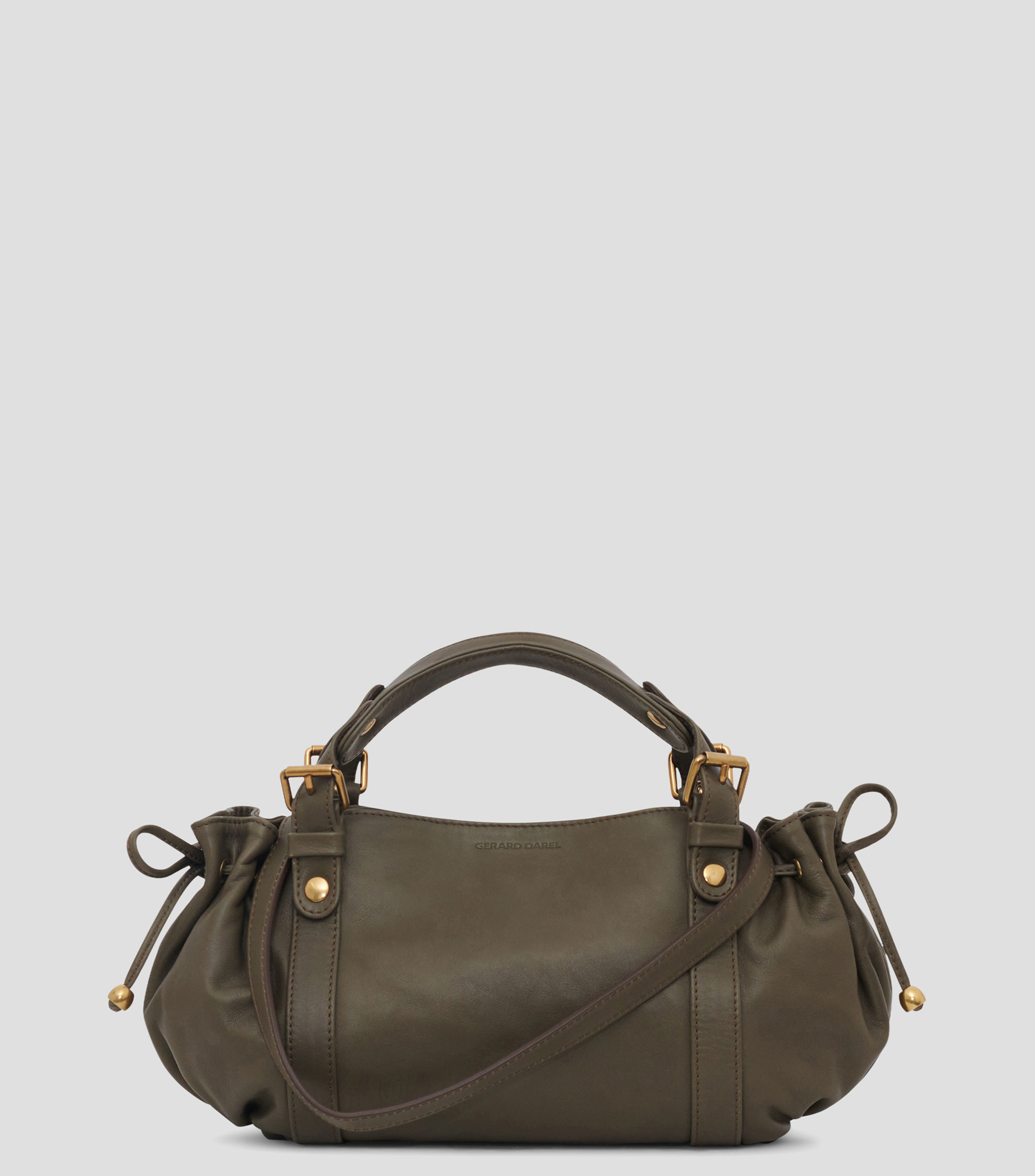 Bolsa hobo verde olivo en piel 12H Mujer