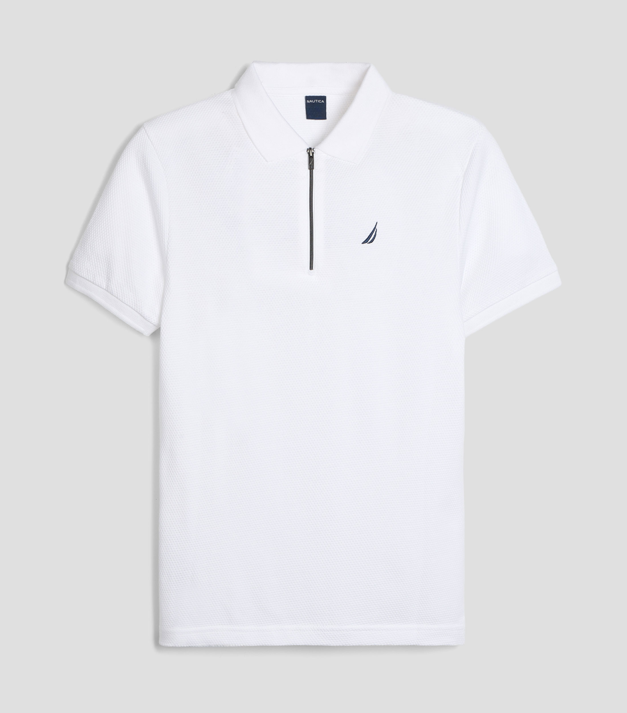 Playera tipo polo manga corta microdiseño Niño