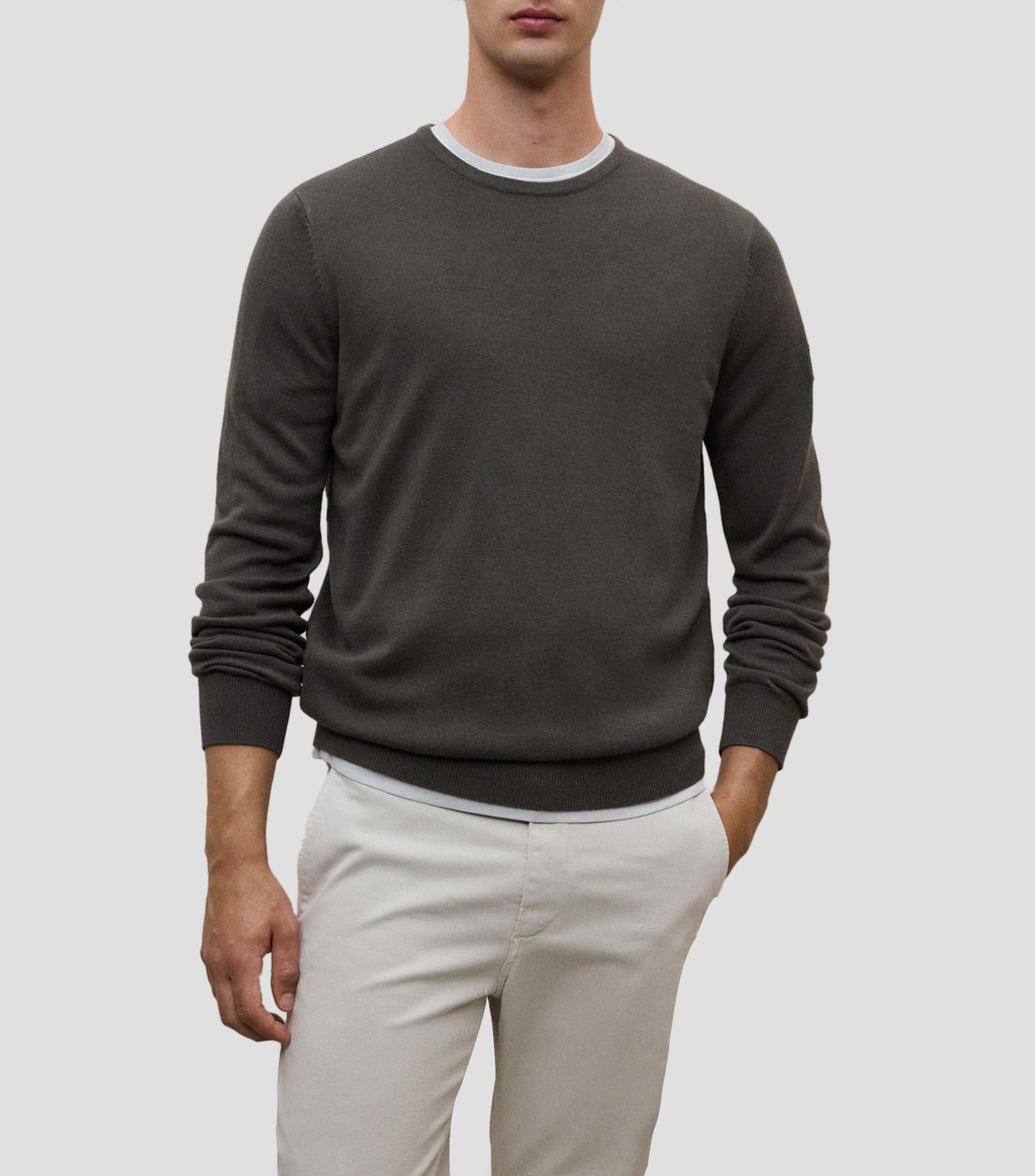 Suéter cuello redondo Hombre
