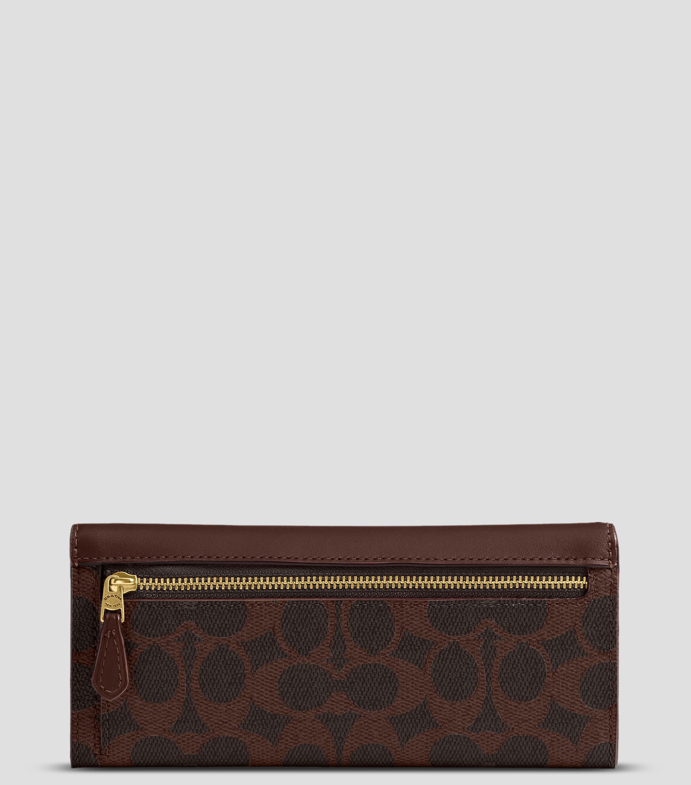 Cartera café oscuro Mila Long Mujer