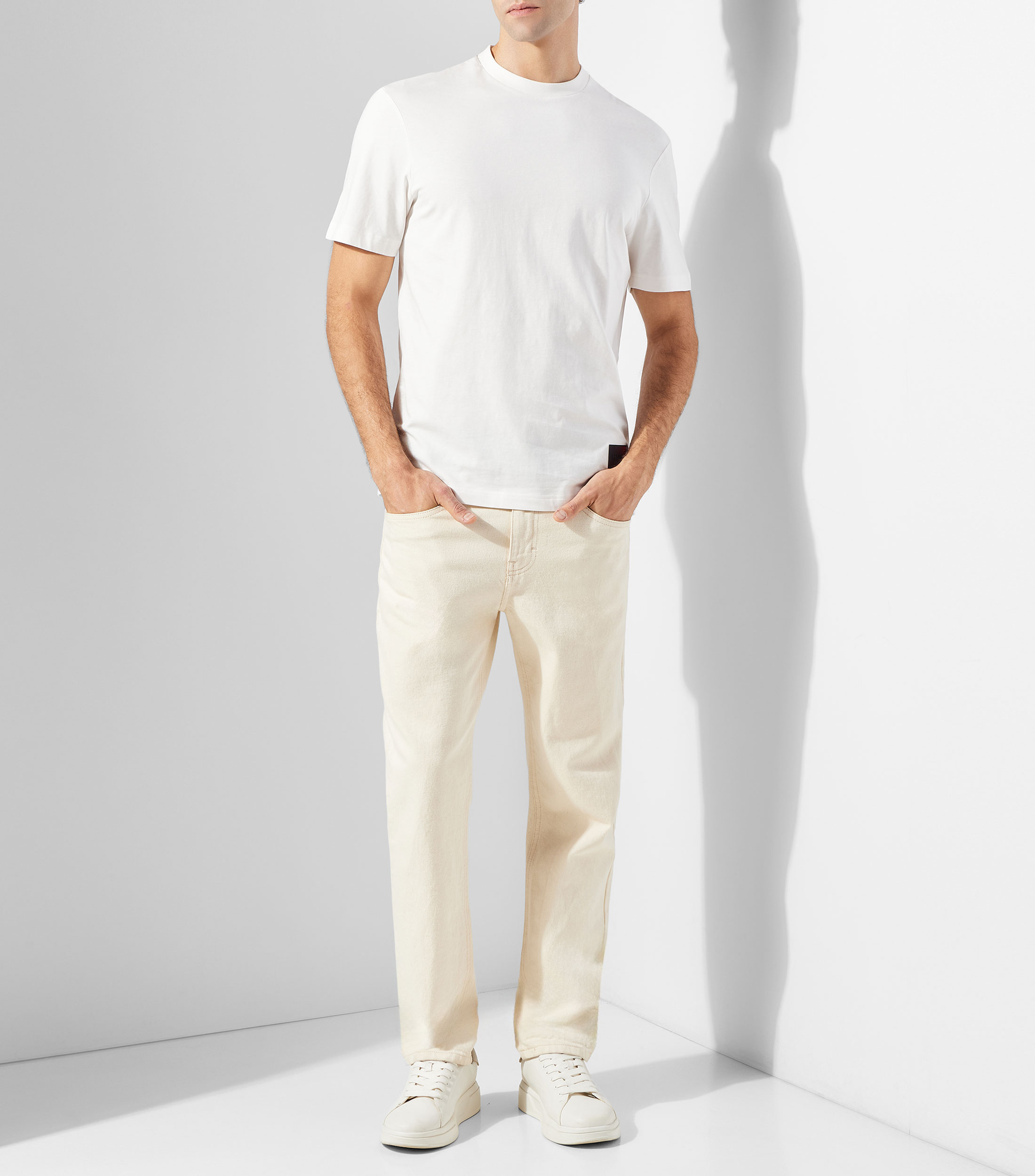 Playera de punto de algodón con logos degradados Hombre