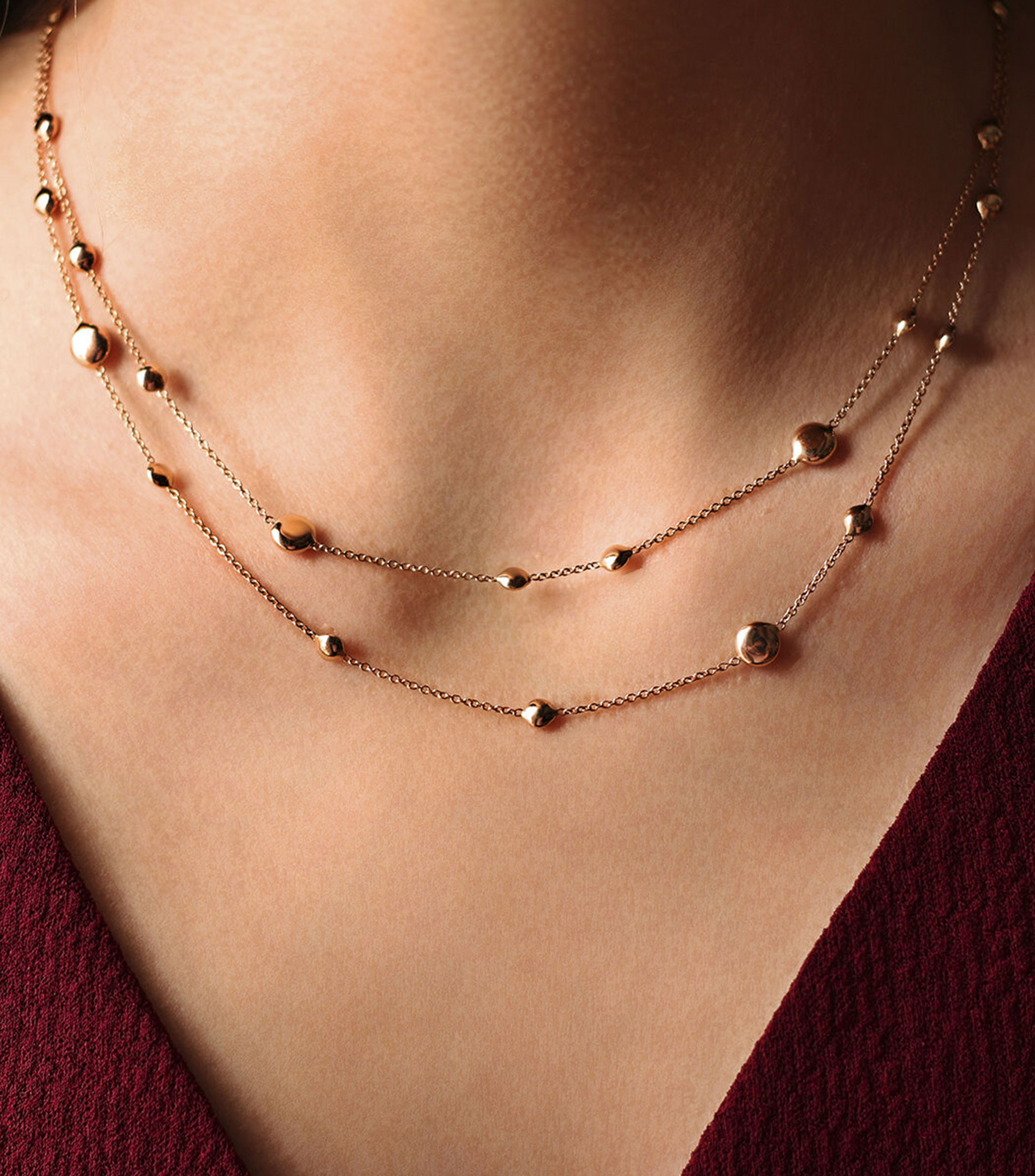 Collar en oro rosa 18 Kts Idalia Mujer