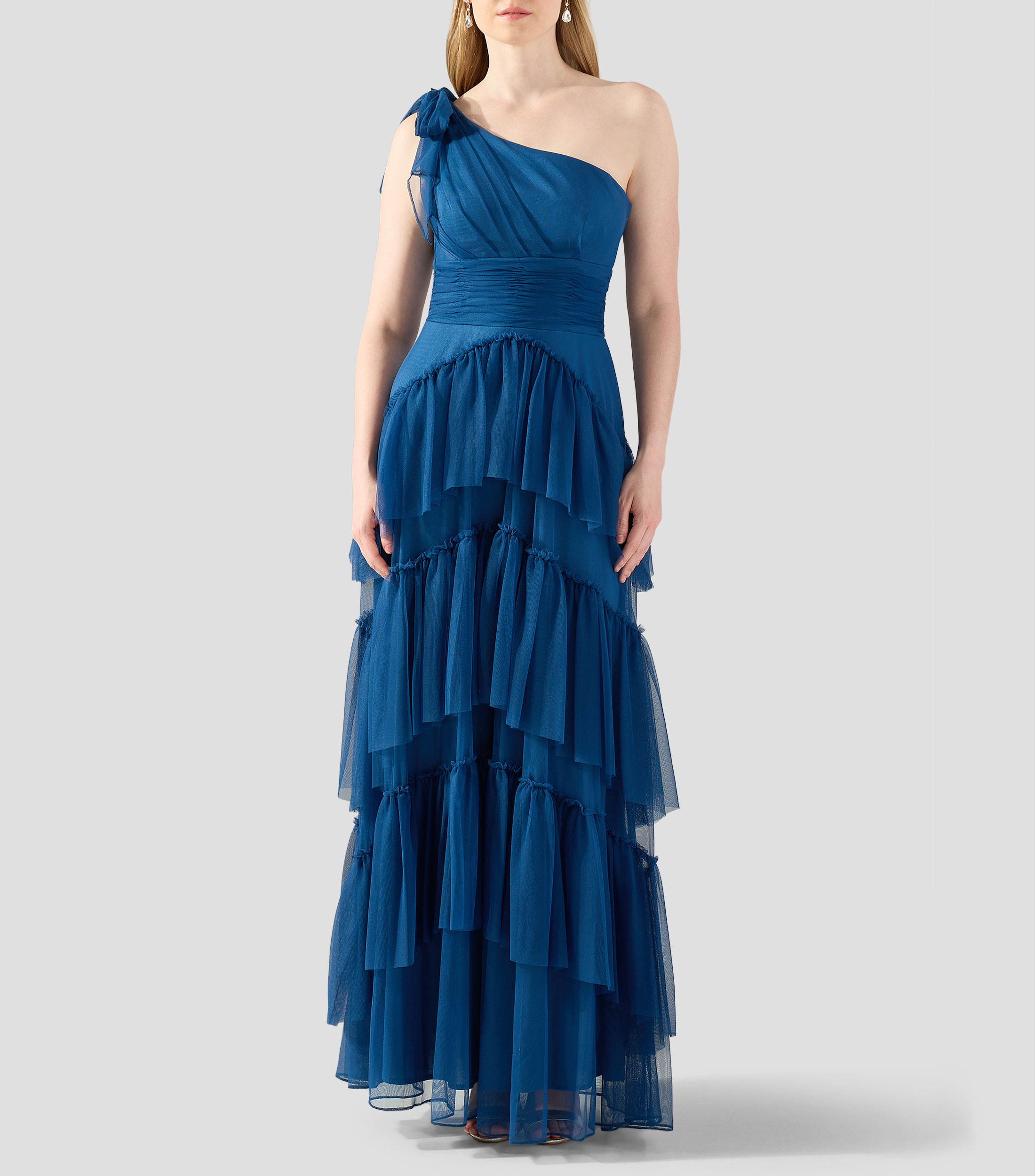 Vestido maxi fantasía Mujer