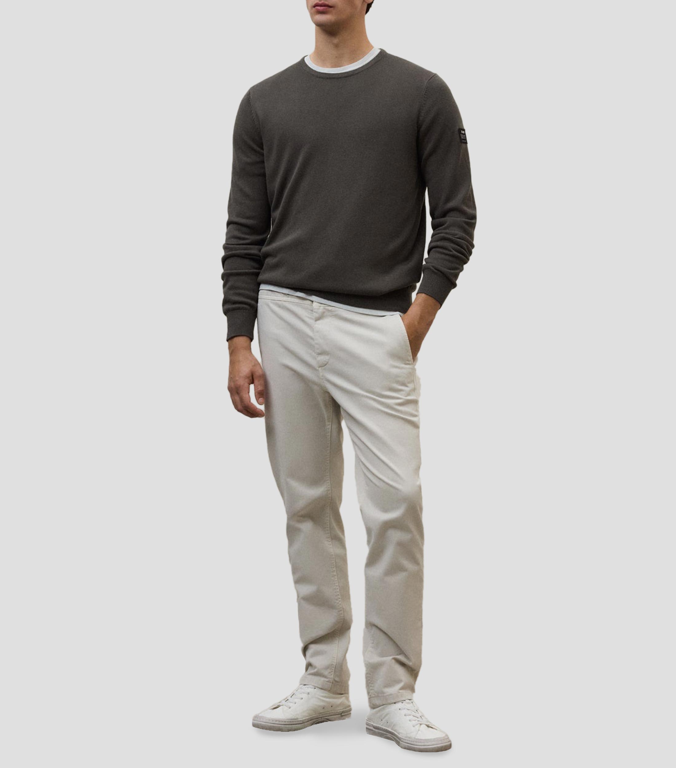 Suéter cuello redondo Hombre