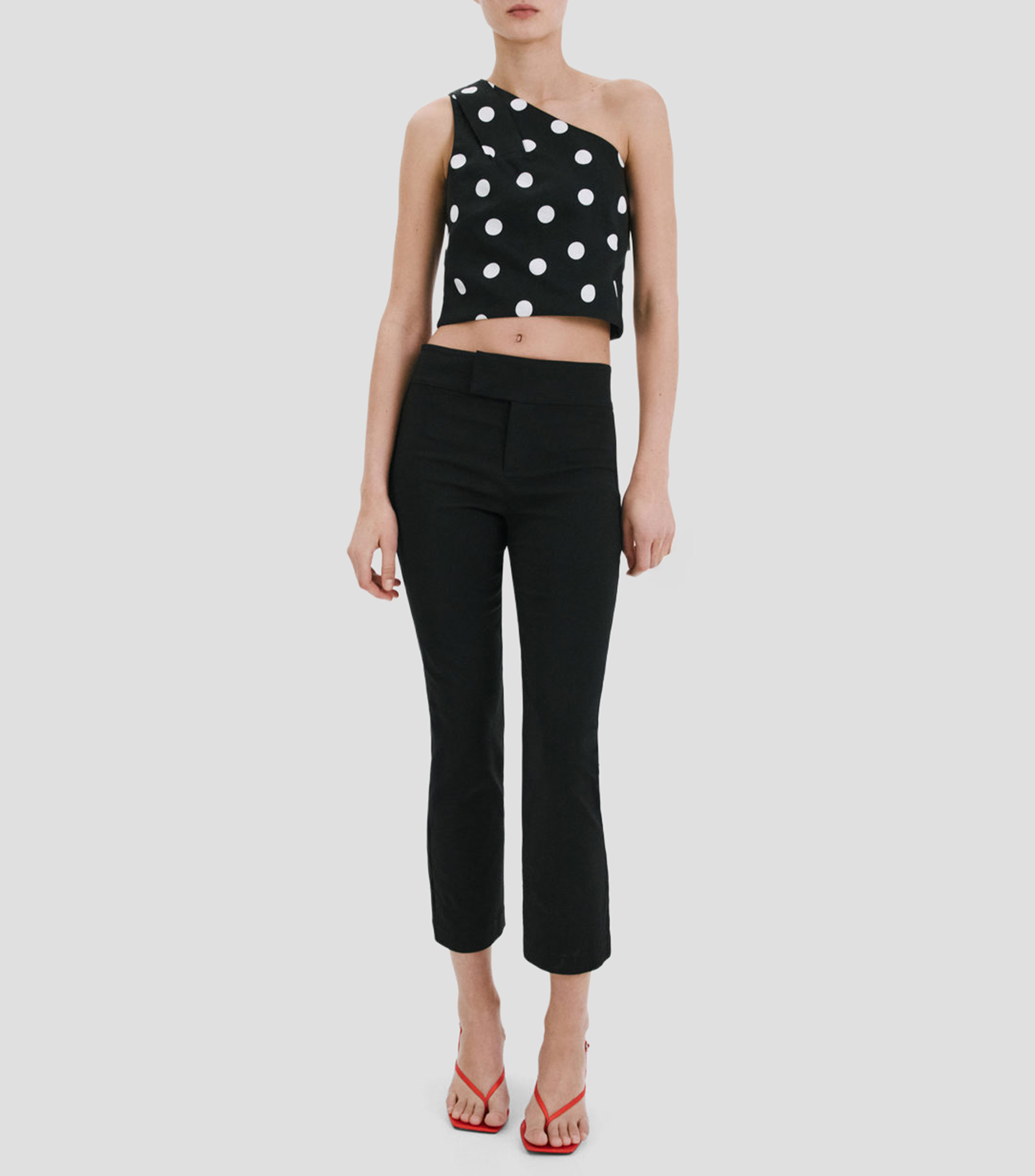 Blusa polkadots sin mangas Mujer