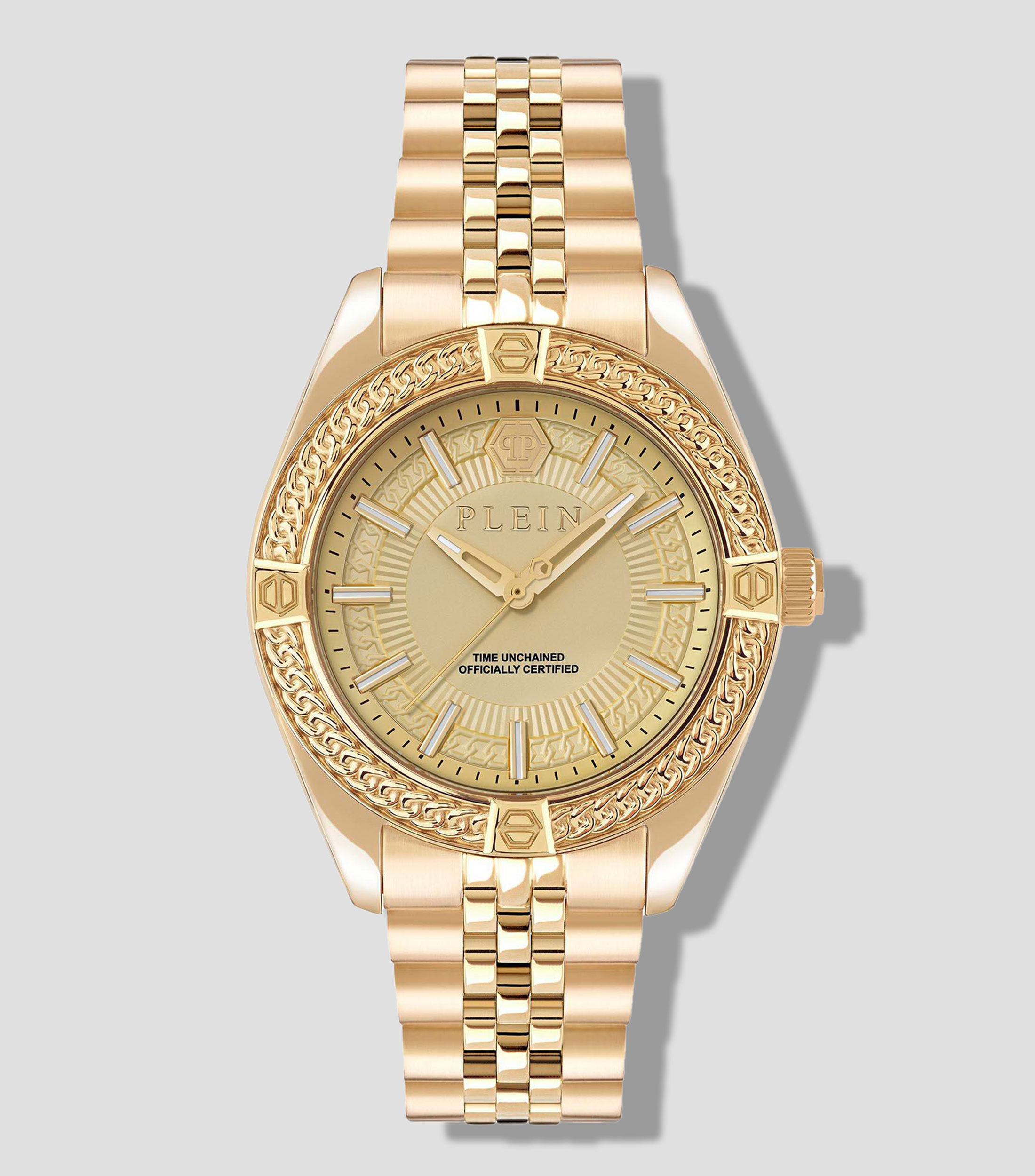 Reloj para hombre Icon Chain De vestir, Dorado