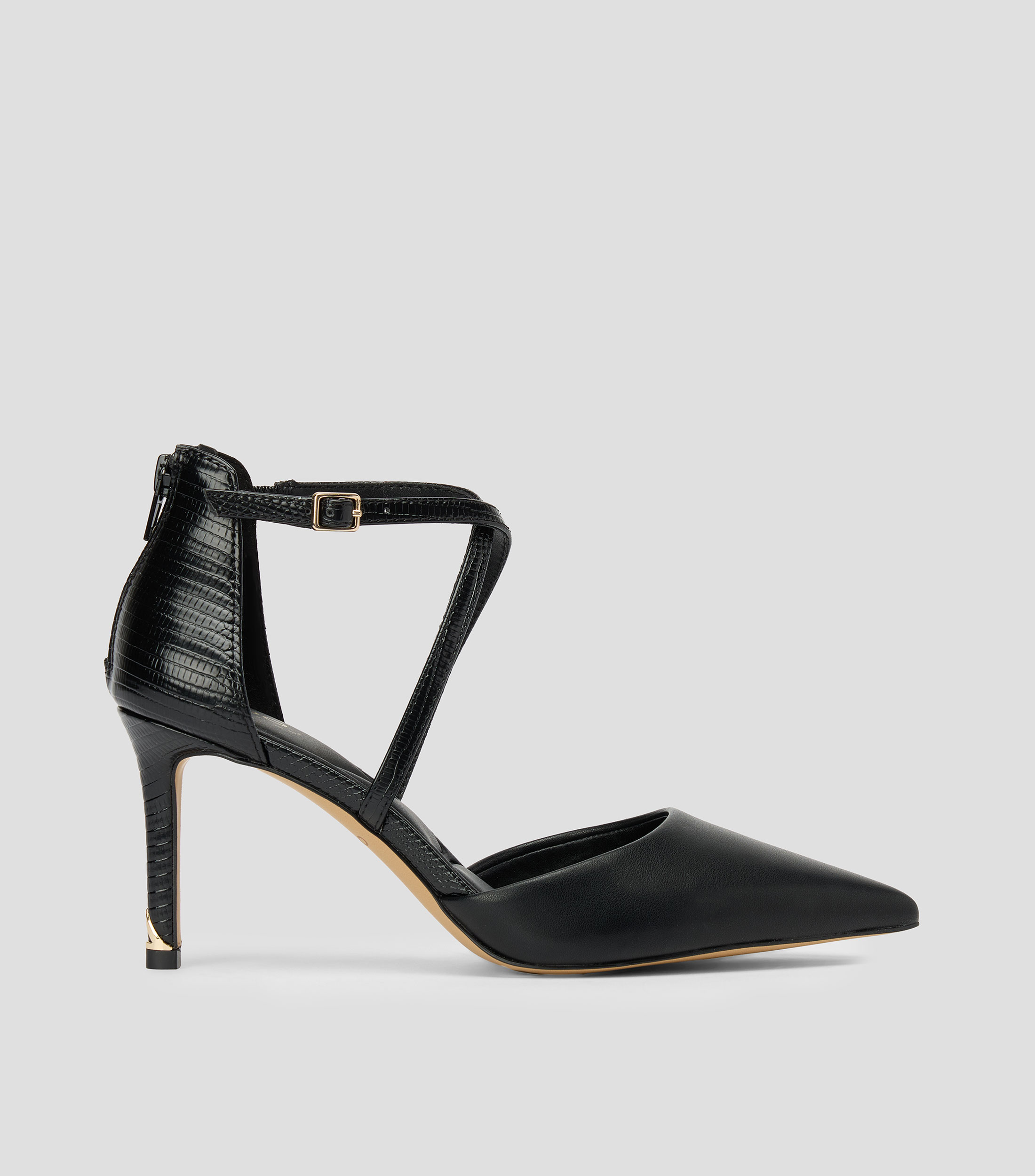 Zapatillas con tiras tacón alto de aguja Kallani Mujer