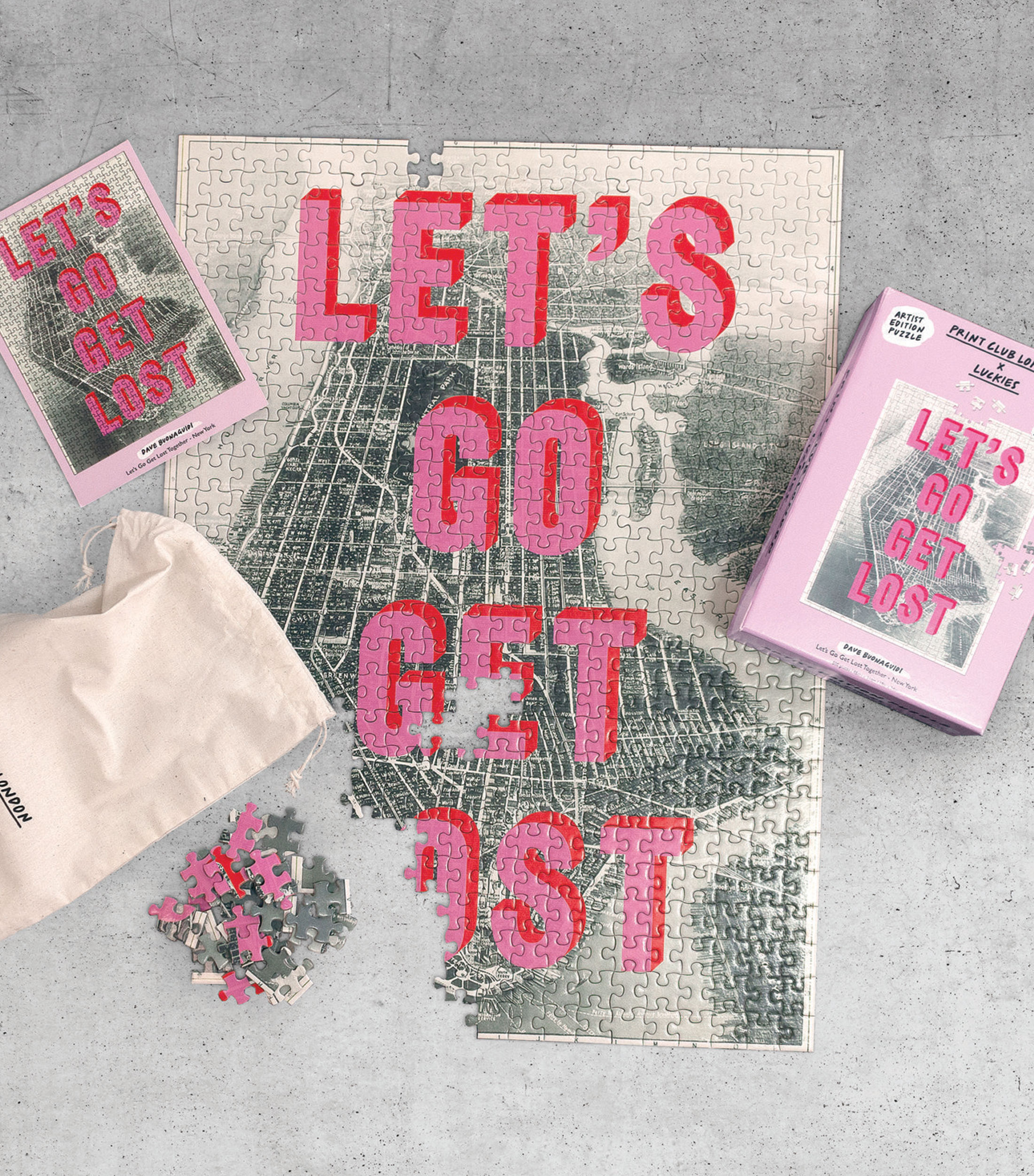 Rompecabezas de 500 piezas: Print Club London x Luckies