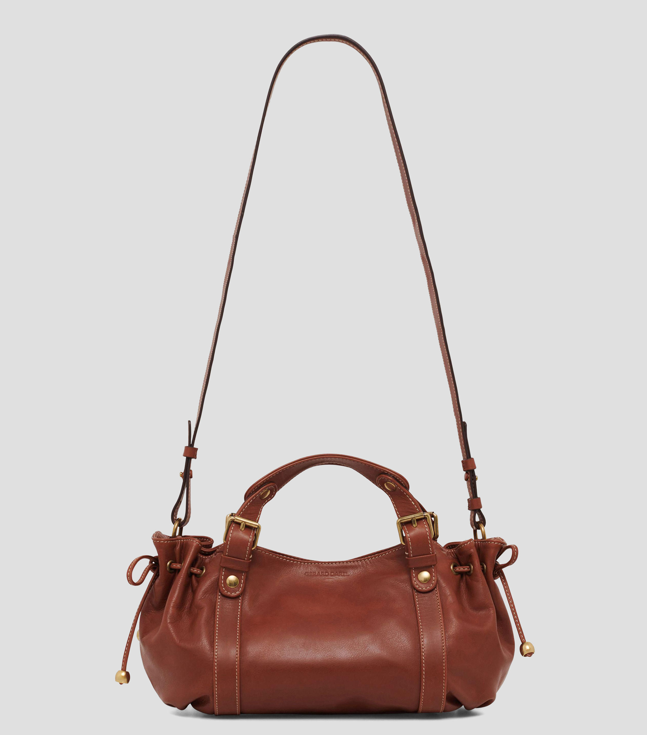 Bolsa shoulder 12H en piel café Mujer
