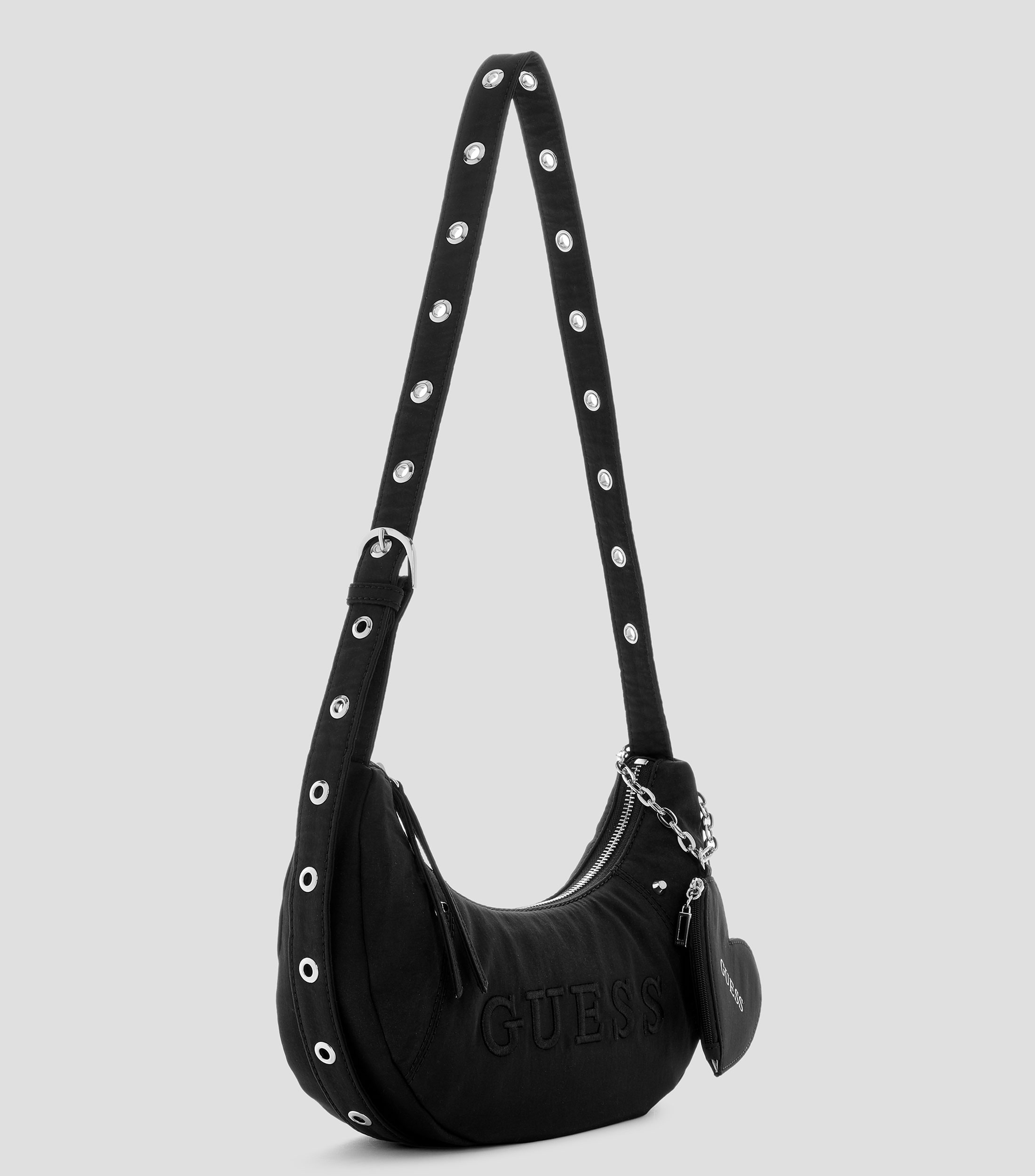 Bolsa hobo negra sólida Mujer