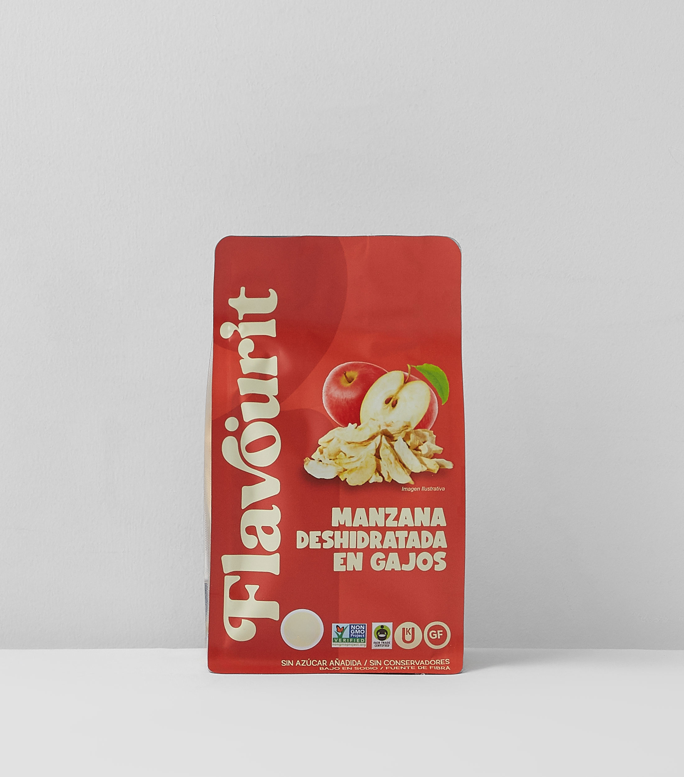 Manzana deshidratada natural, 100 g