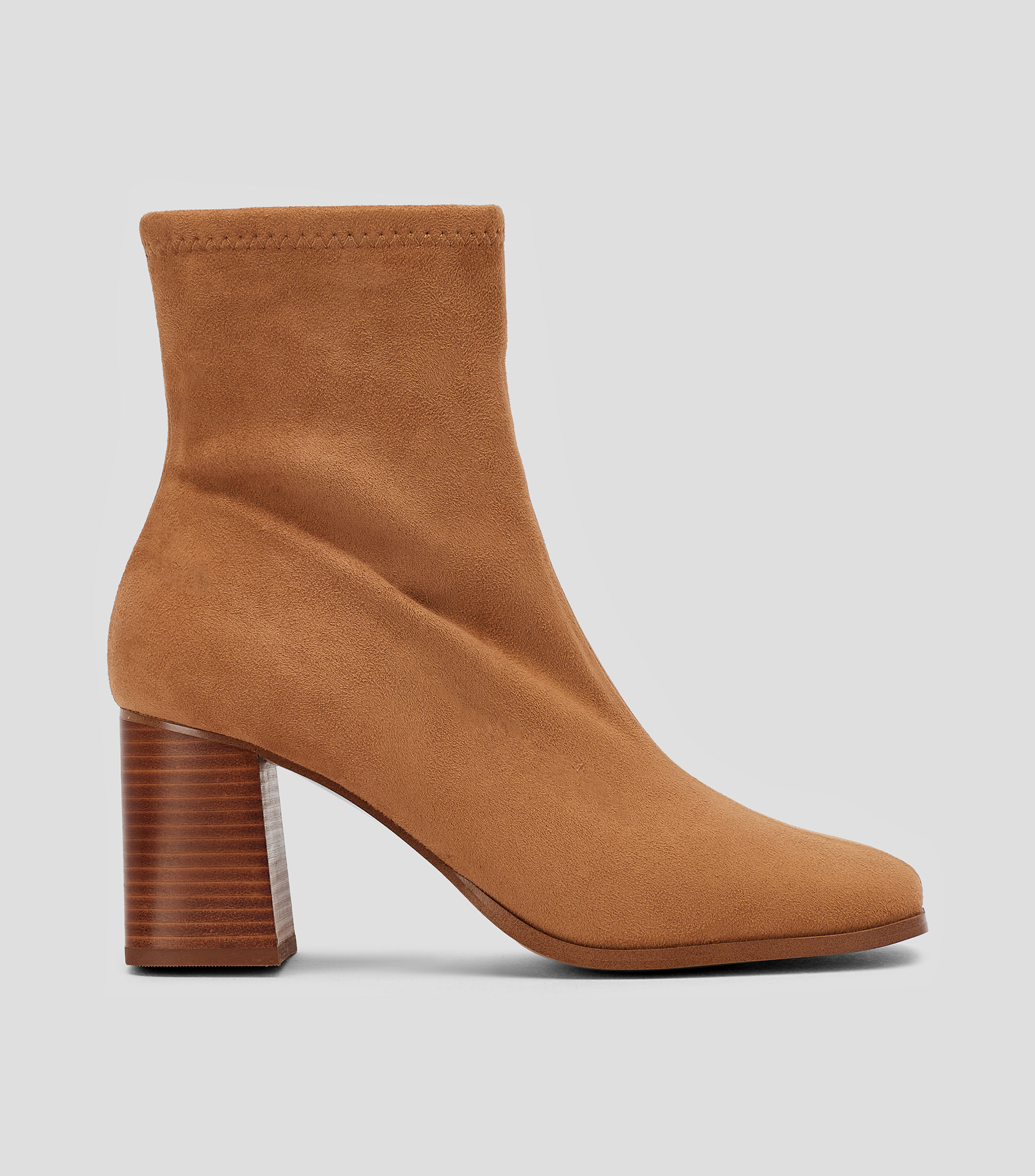 Botines con tacón ancho de 8 cm Mujer