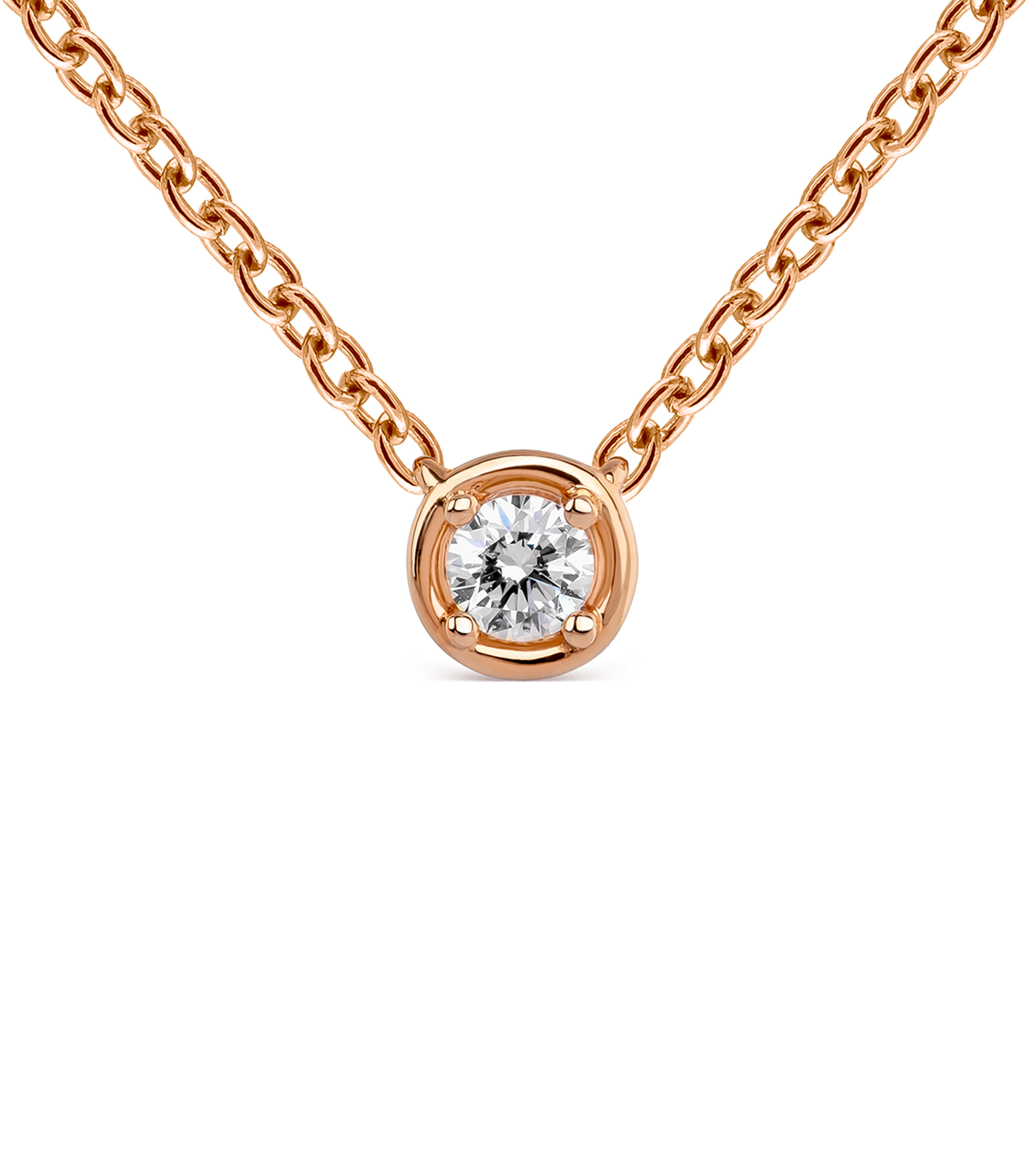 Collar en oro rosa de 18 Kts Idalia Mujer