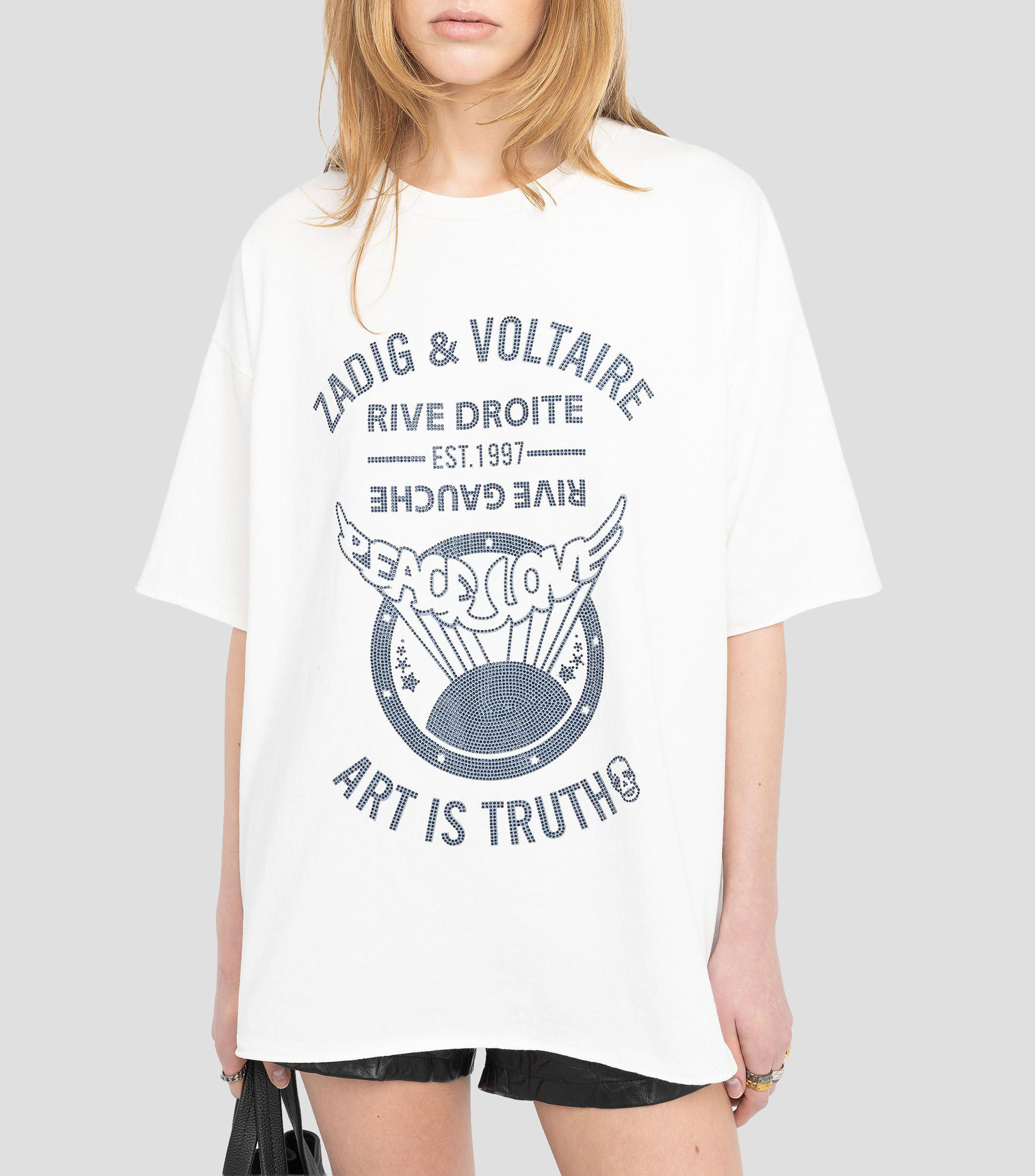 Playera cuello redondo manga corta fantasía Mujer