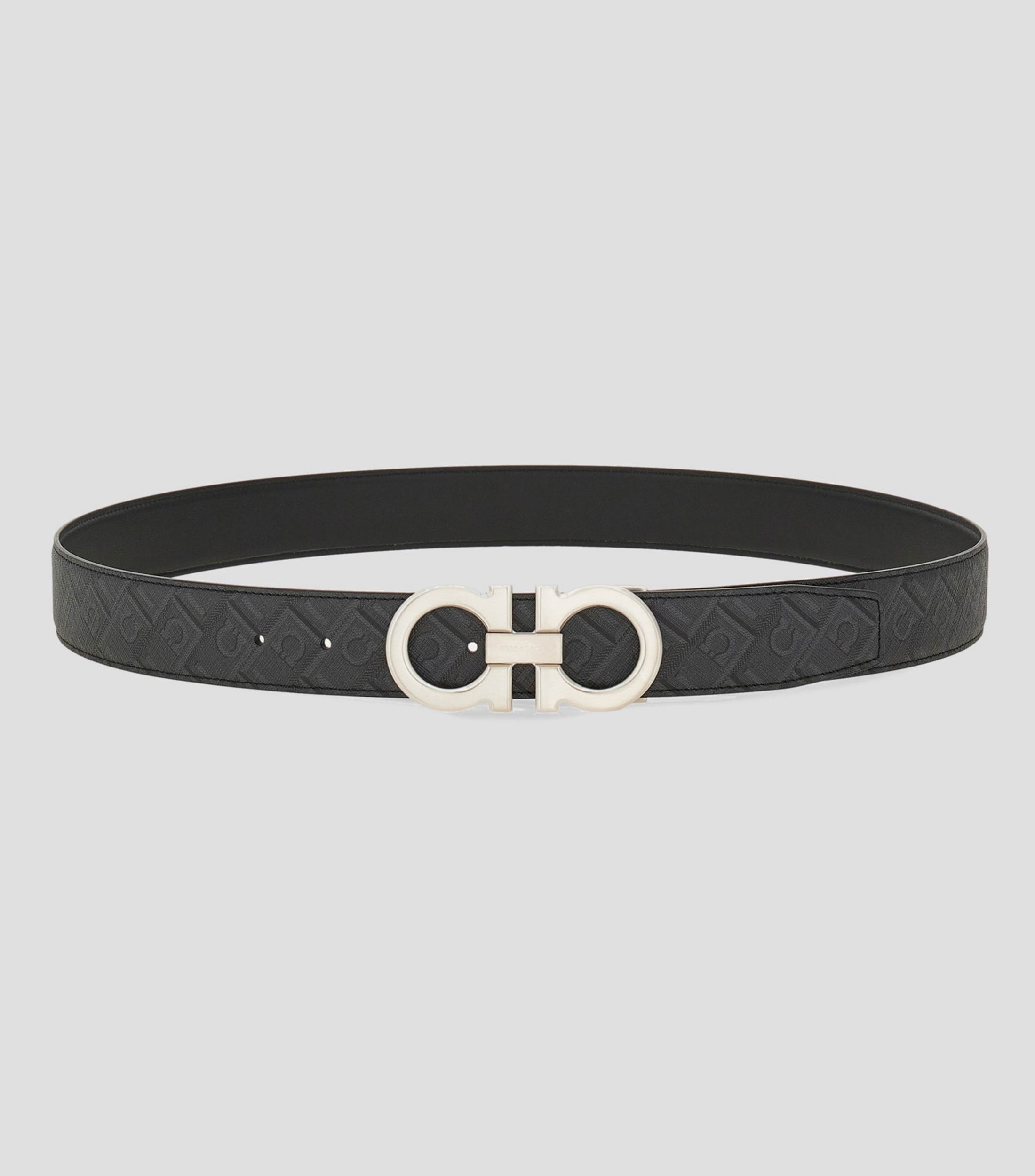 Cinturon reversible y ajustable Gancini Hombre