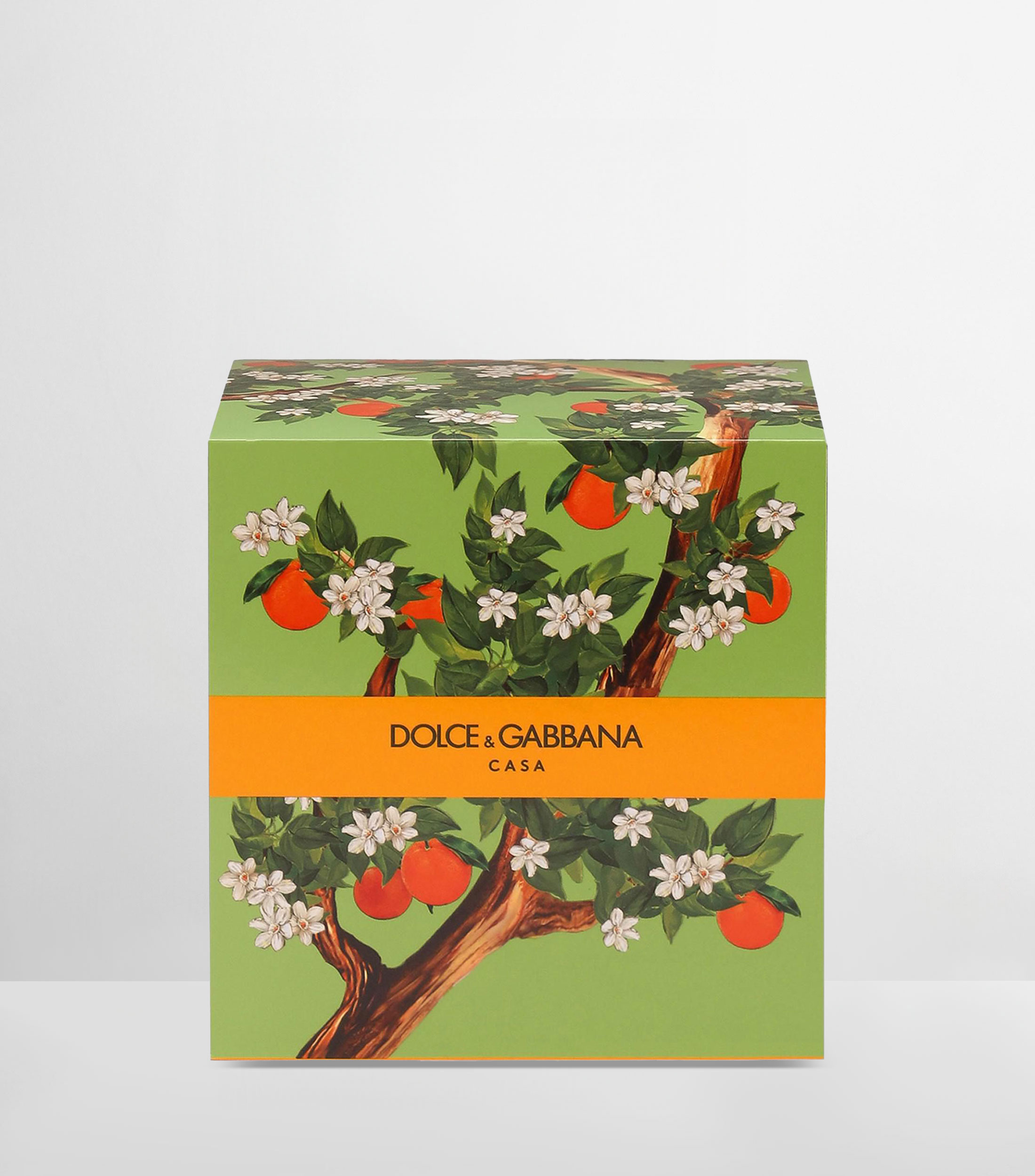 Vela aromática naranja