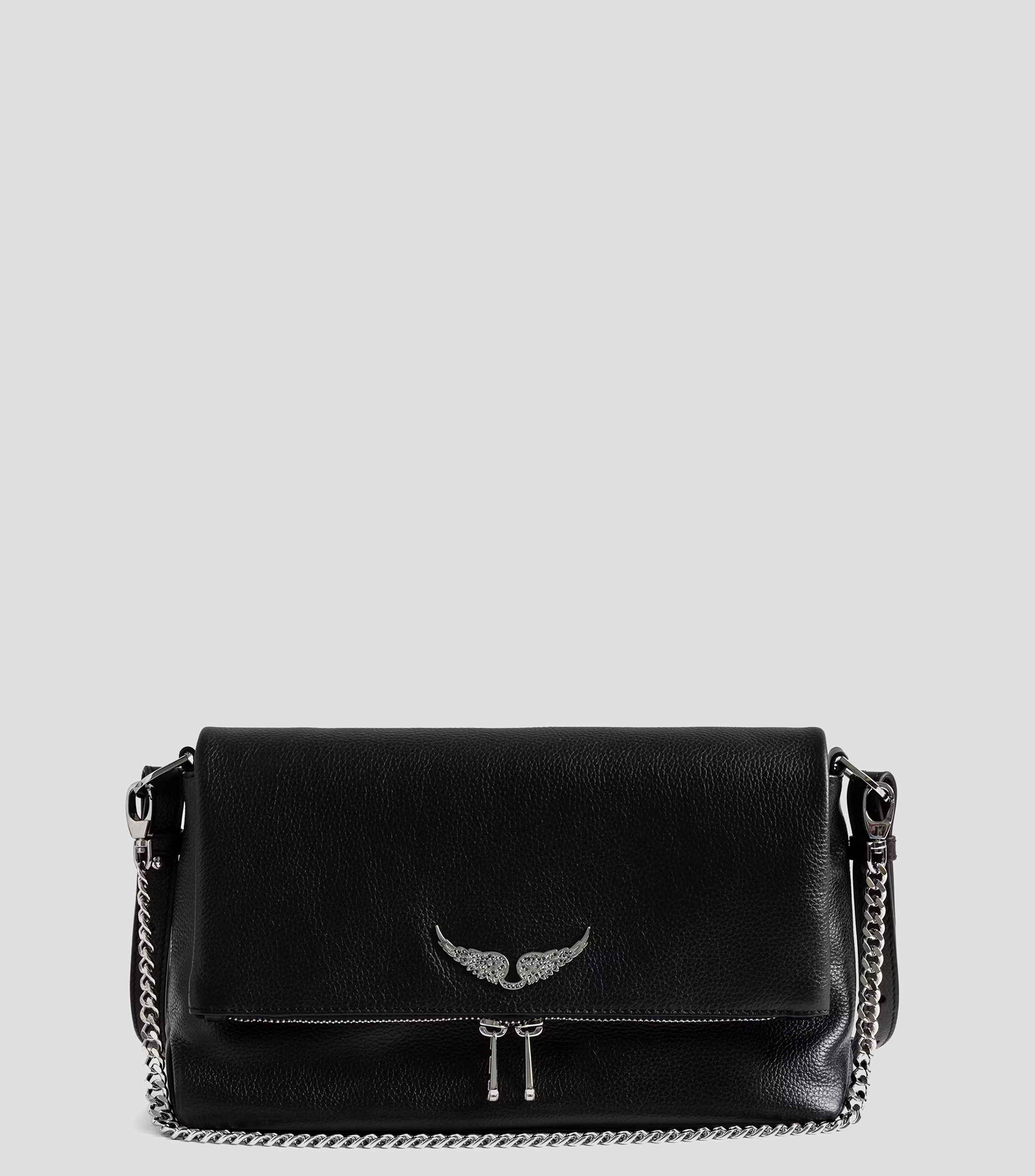Bolsa Crossbody en piel Rocky II granulada Mujer