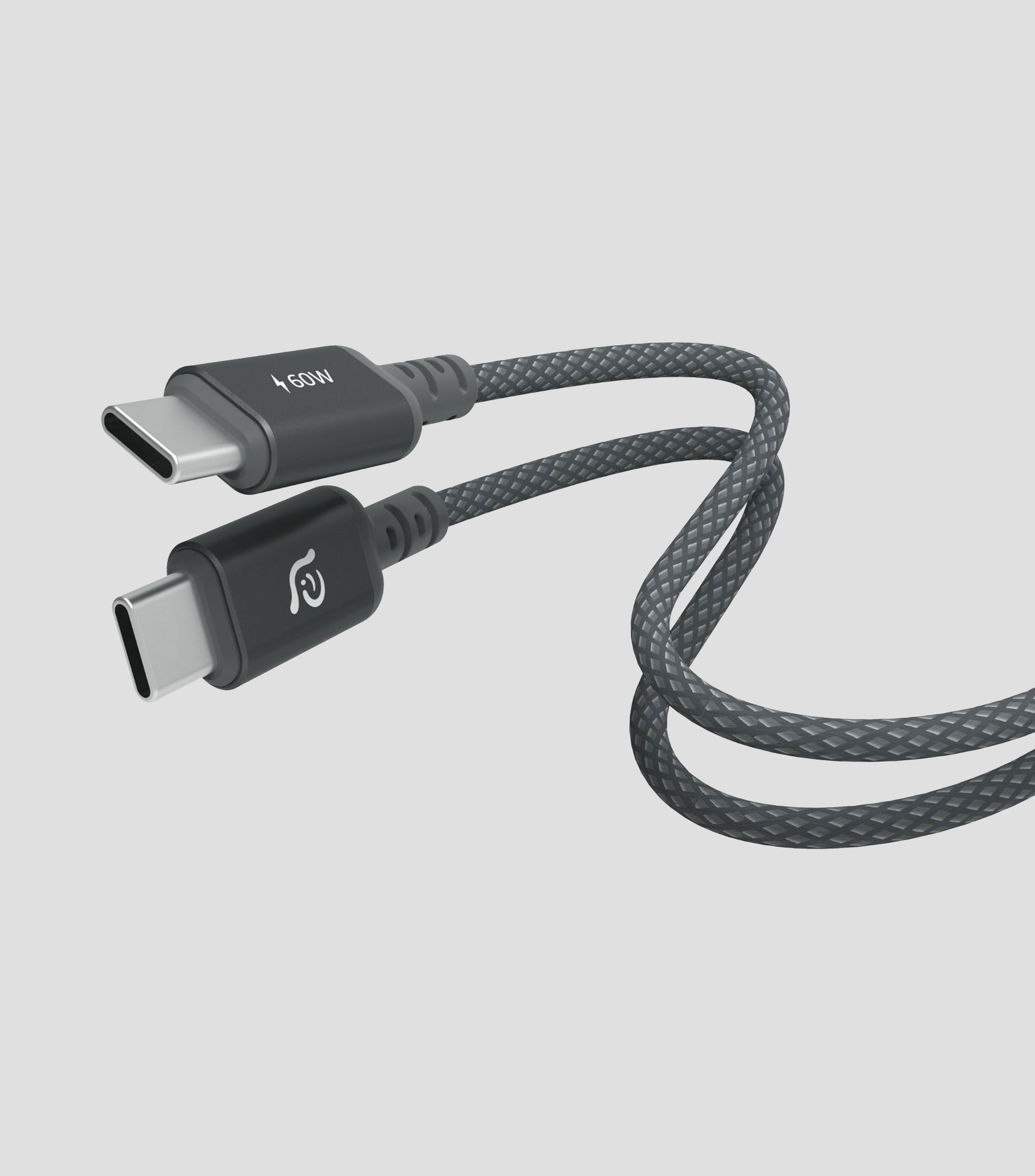 Cable USB Casa S120 trenzado Gris