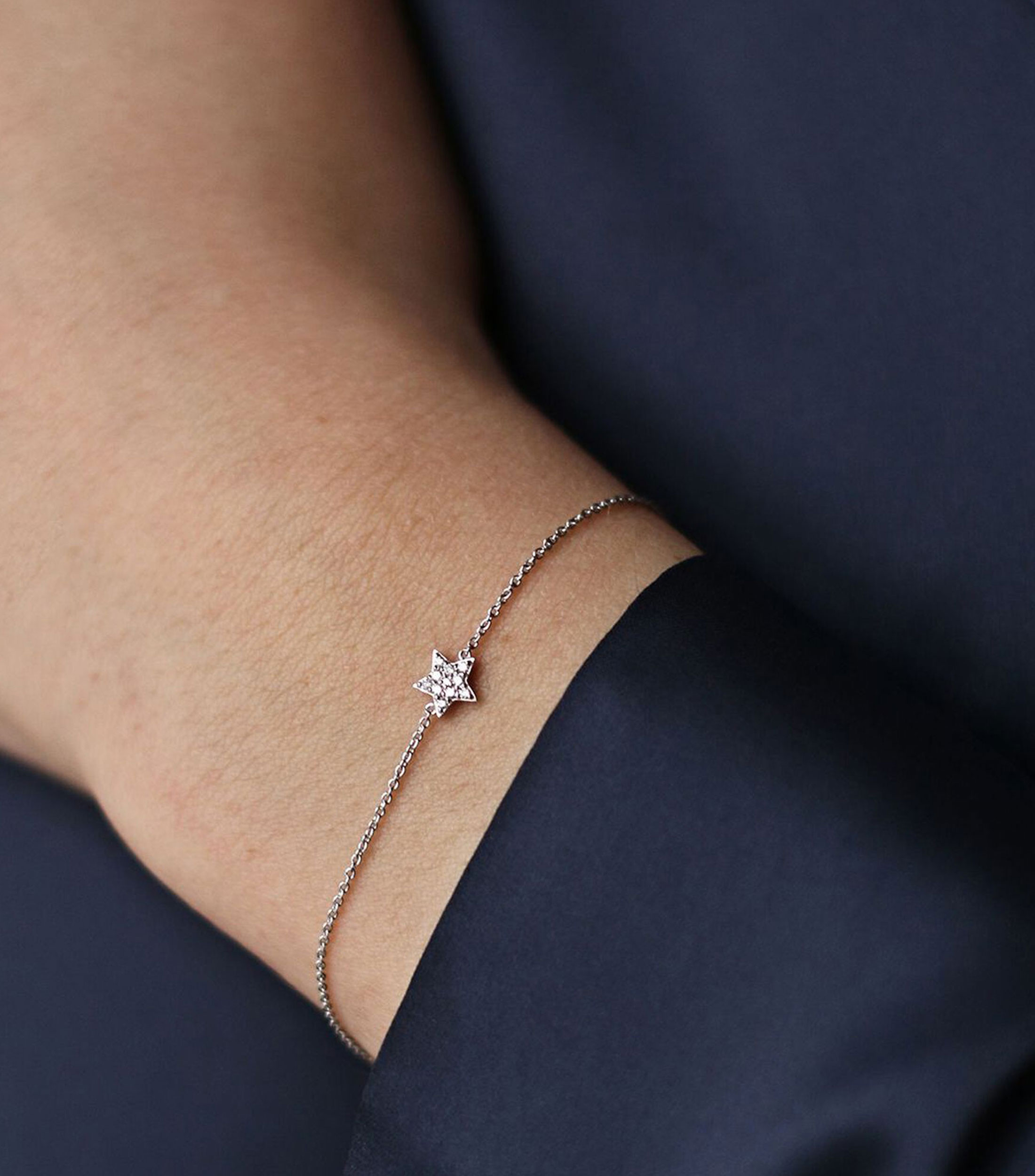 Pulsera en oro blanco de 18 Kts Grace Mujer