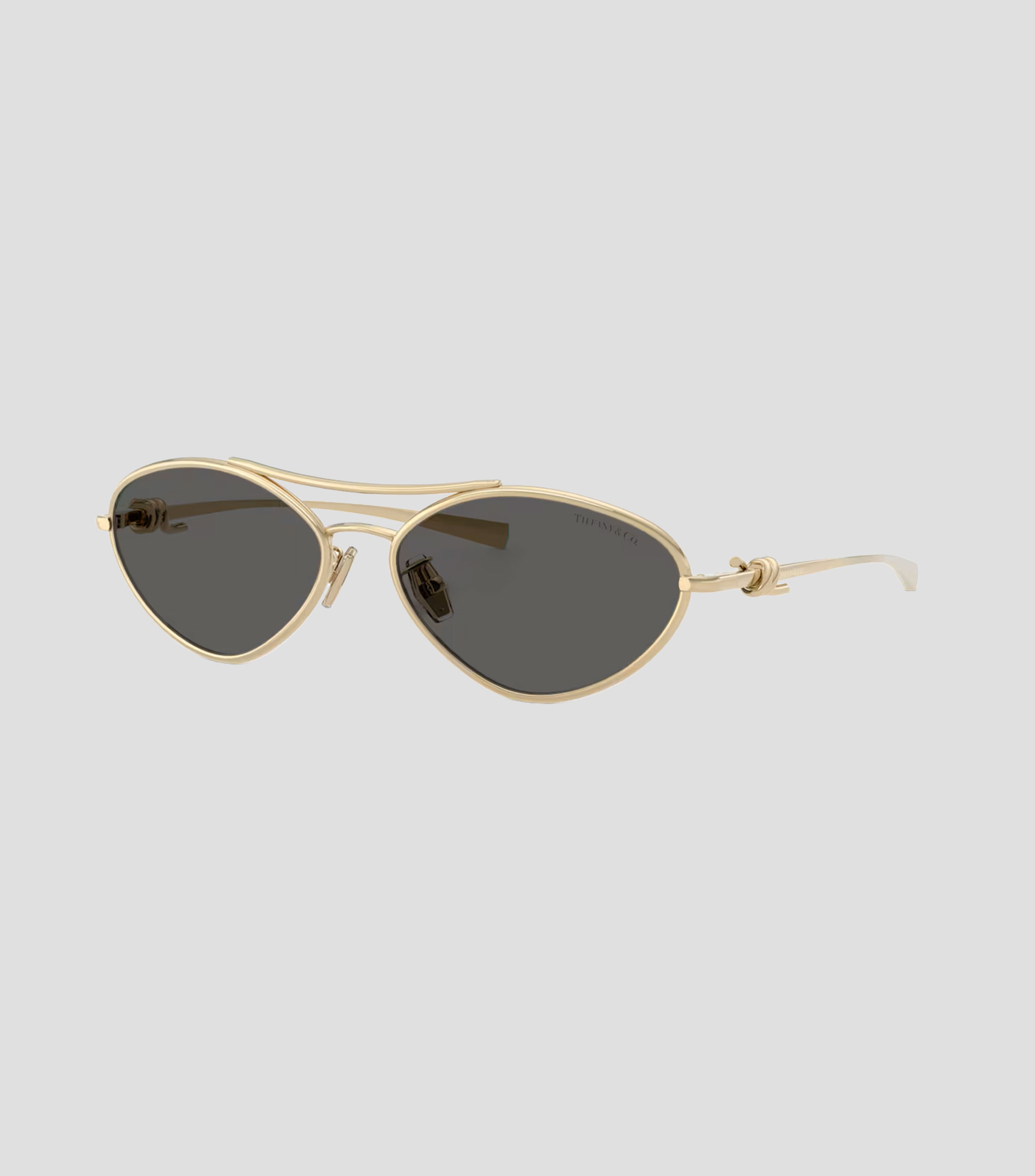 Lentes de sol irregulares dorado Mujer