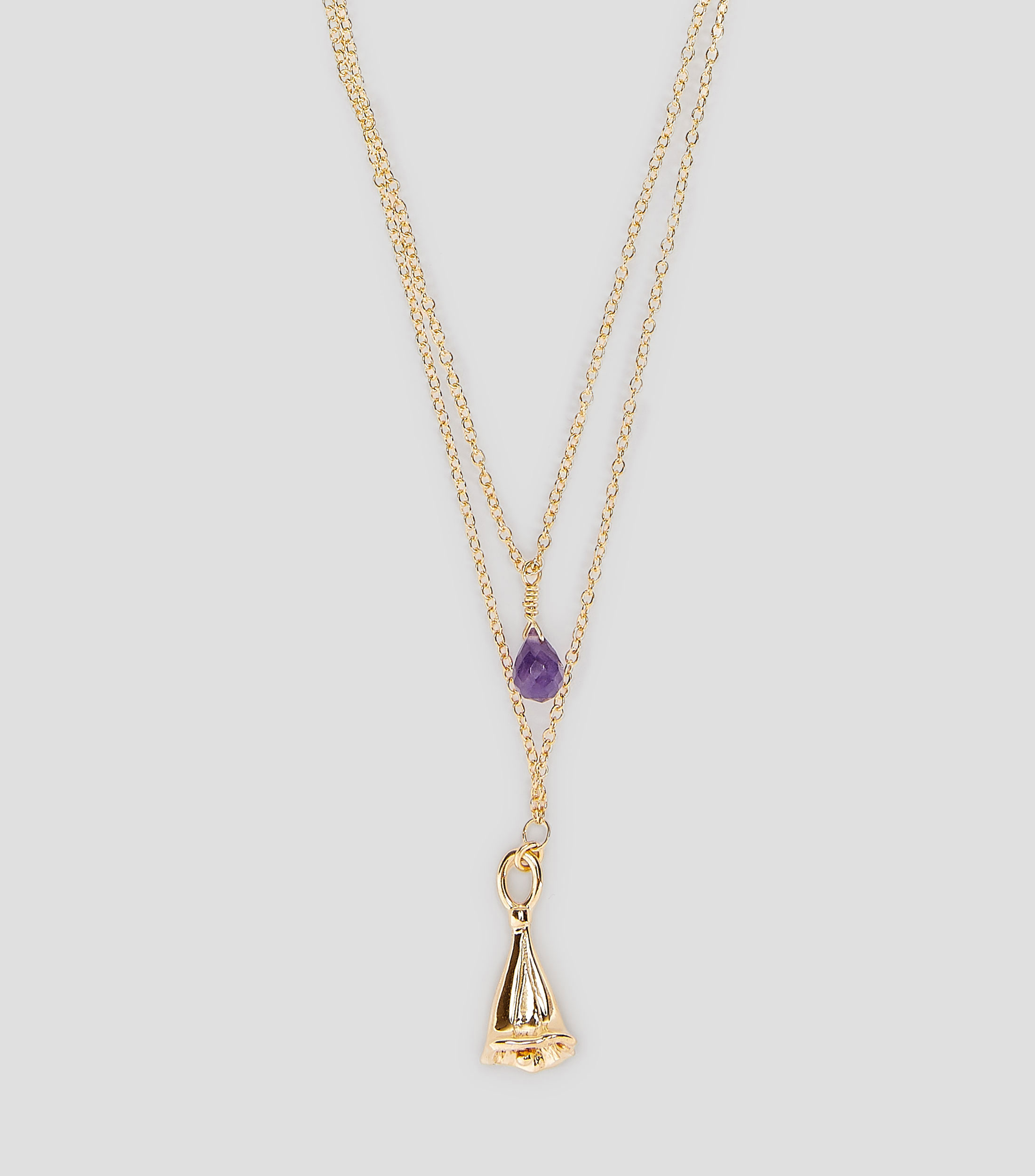 Collar flor de Jacaranda Mujer