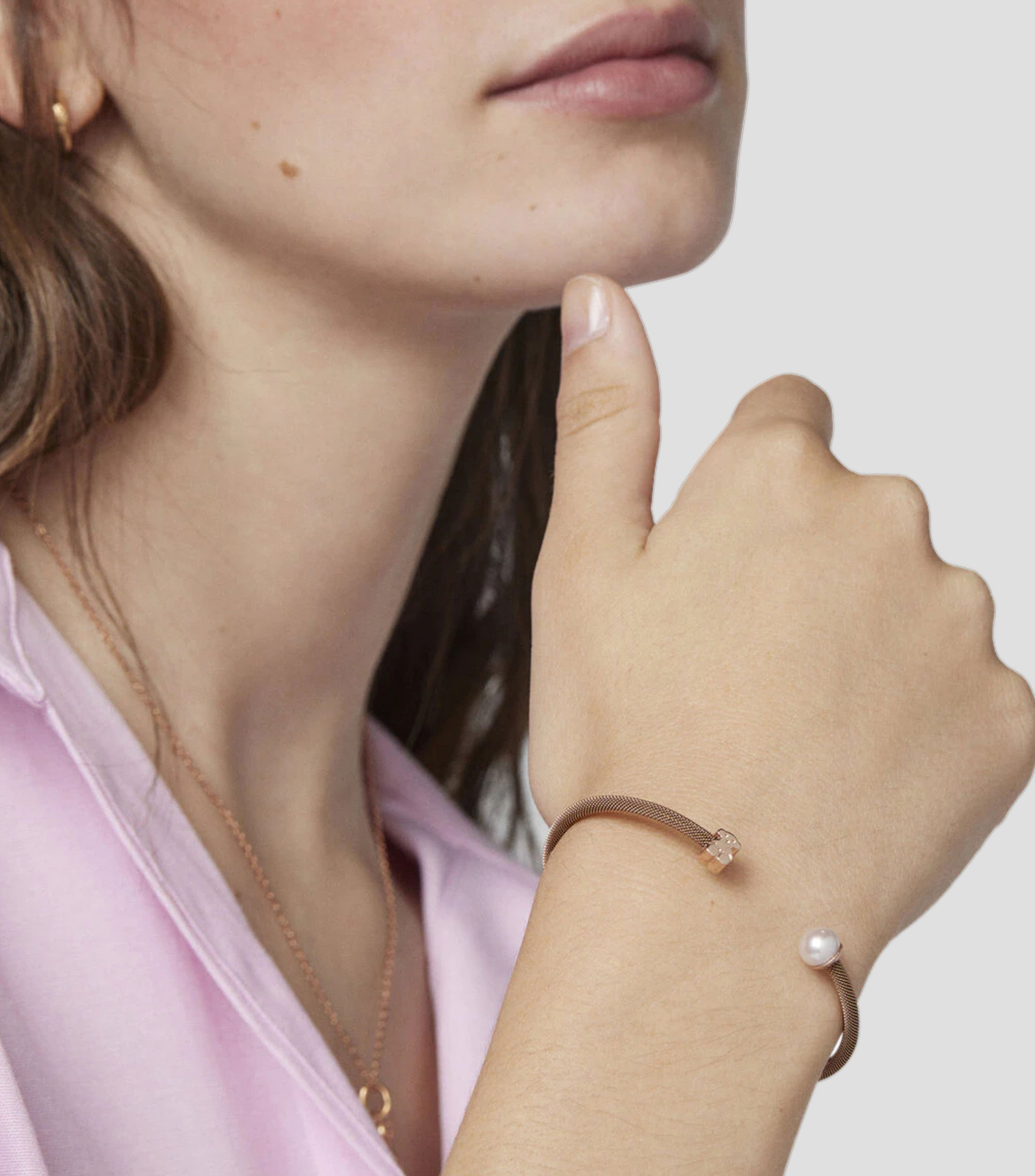 Pulsera abierta Icon Mesh Mujer