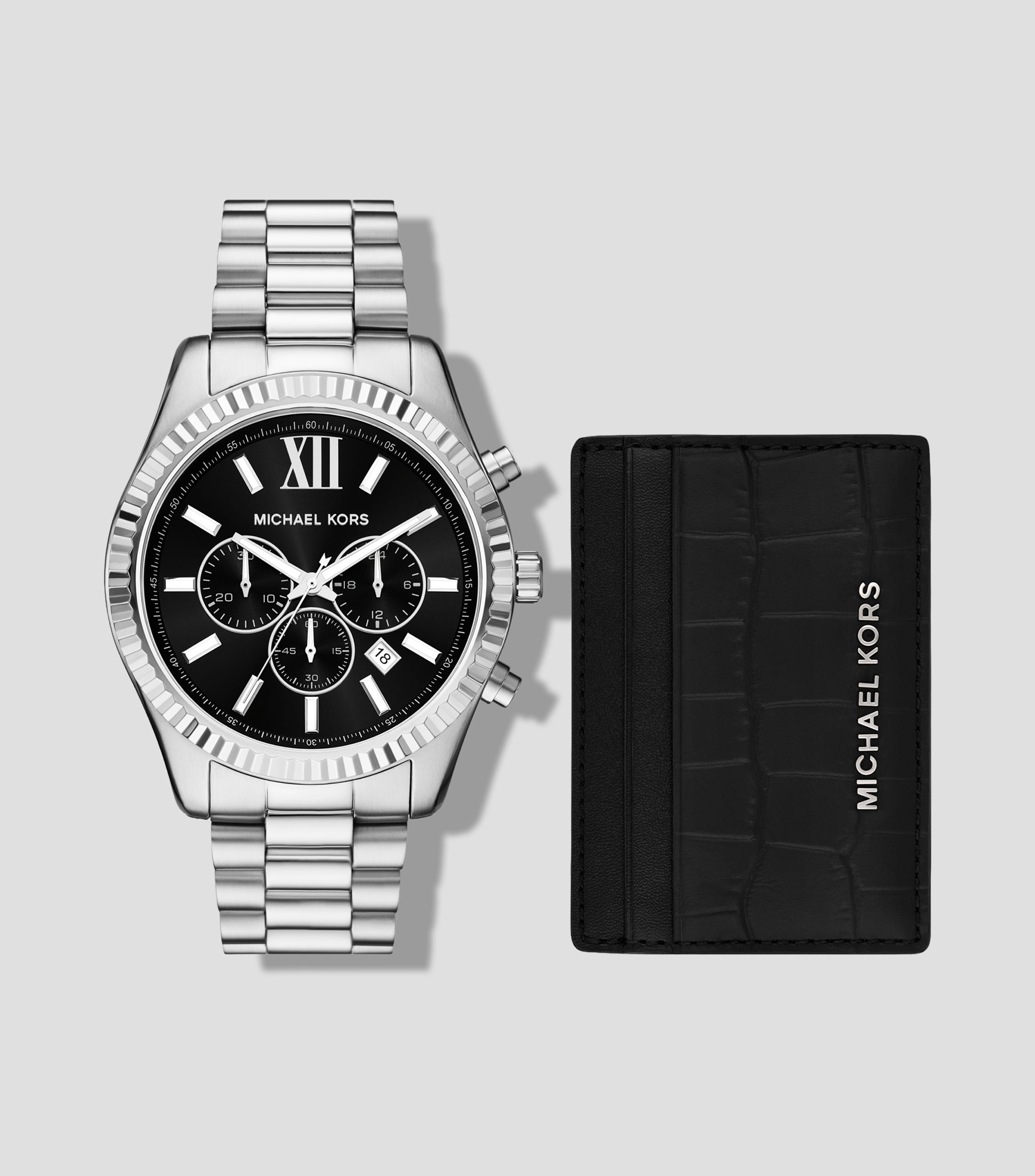 Set de Reloj y Tarjetero para Hombre