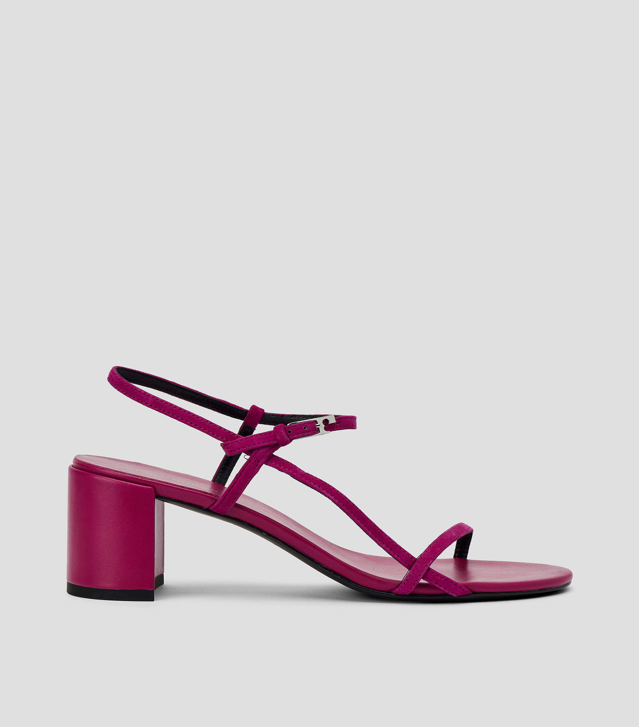 Sandalias con tacón bajo de media luna Gigi Mujer