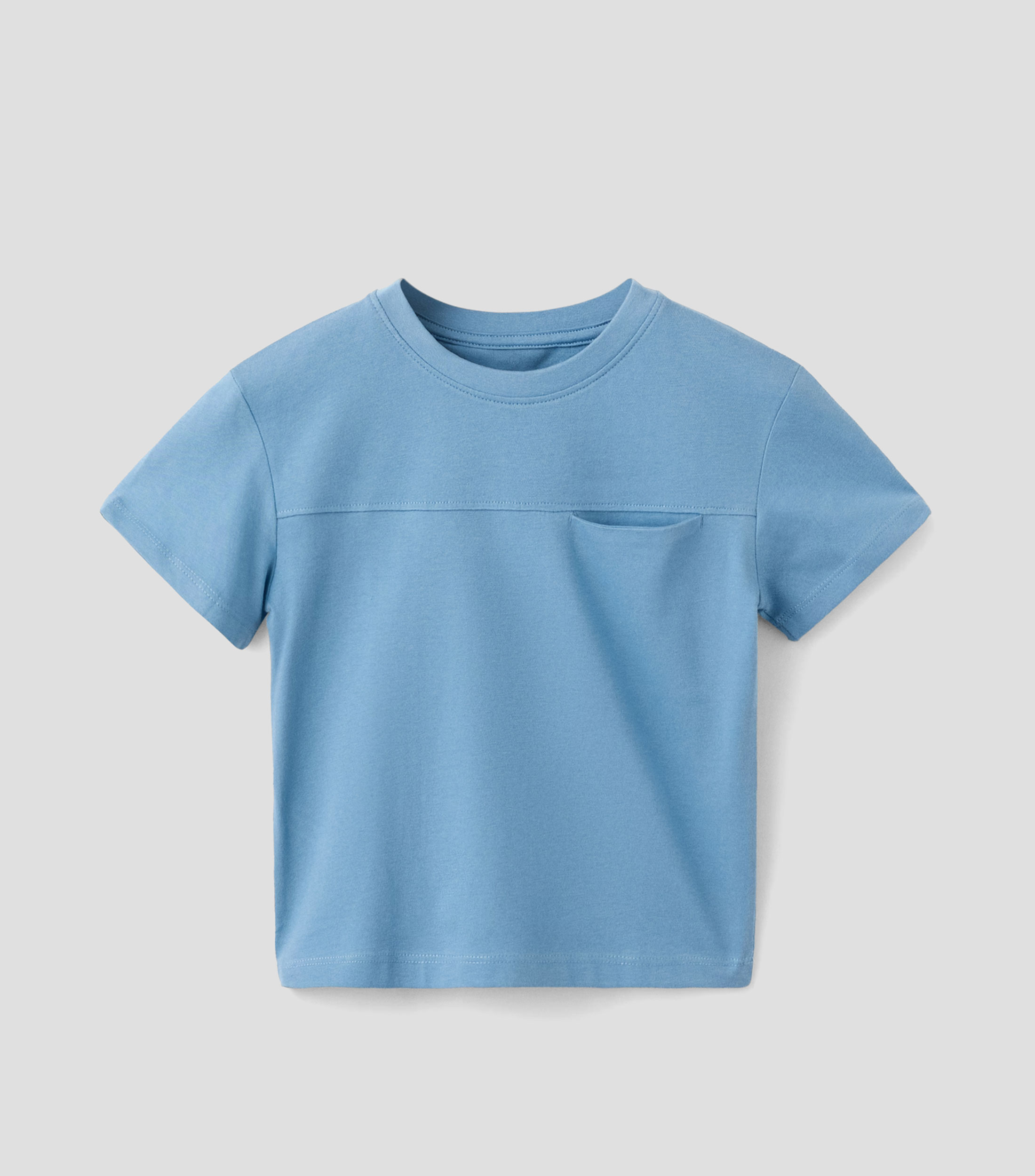 Playera cuello redondo manga corta lisa Niño