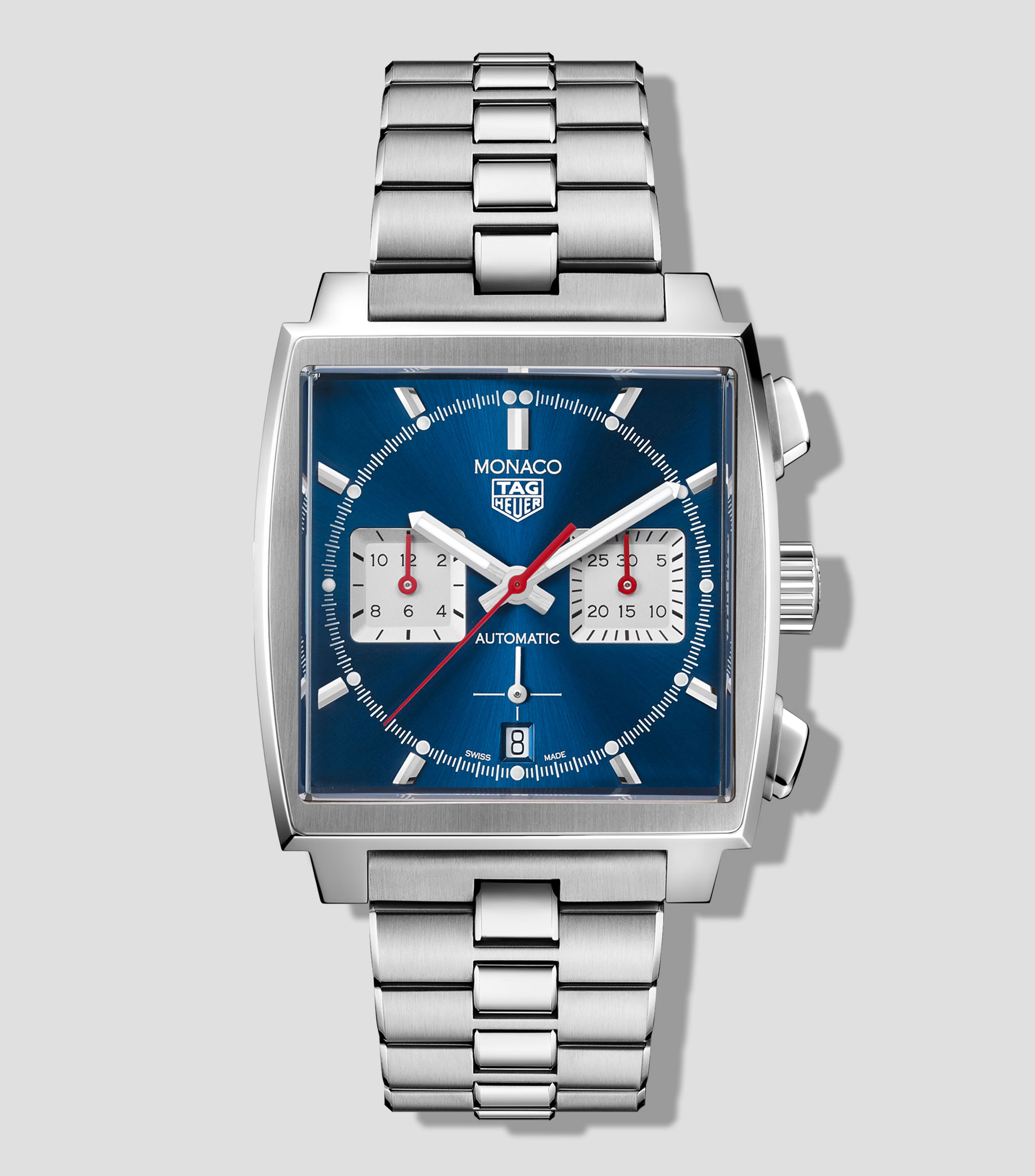 Reloj para Hombre Monaco Casual Azul, Plateado