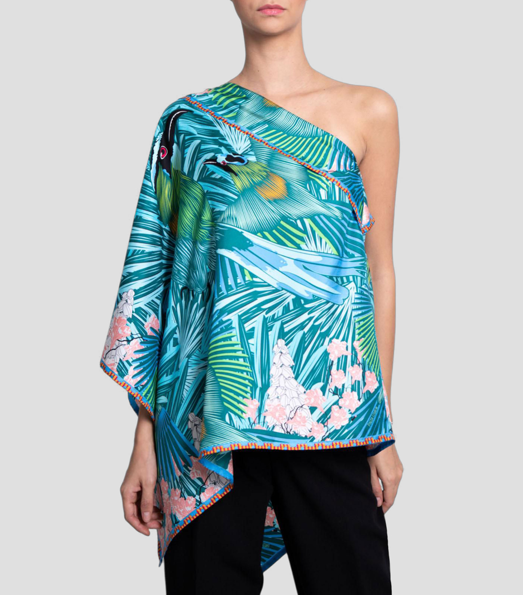 Poncho estampado Mujer