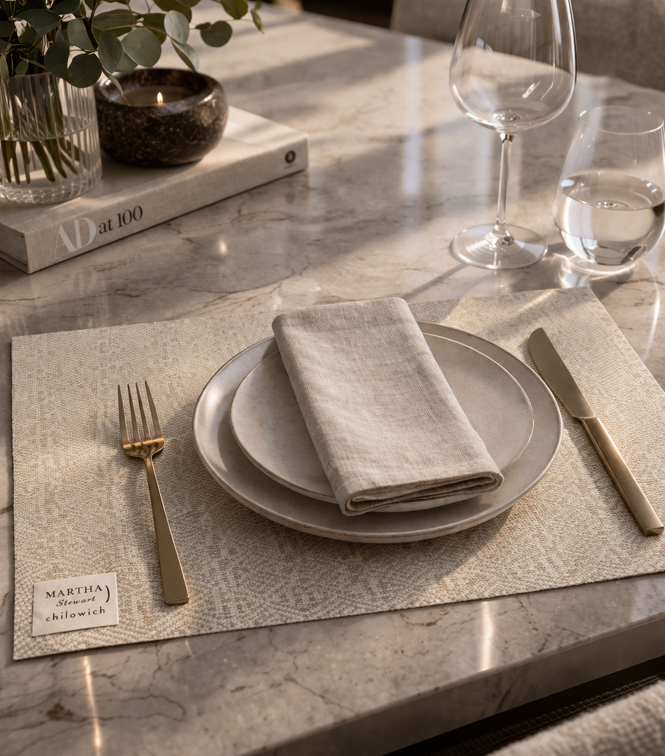 Mantel para Mesa Individual Boxwood rectangular