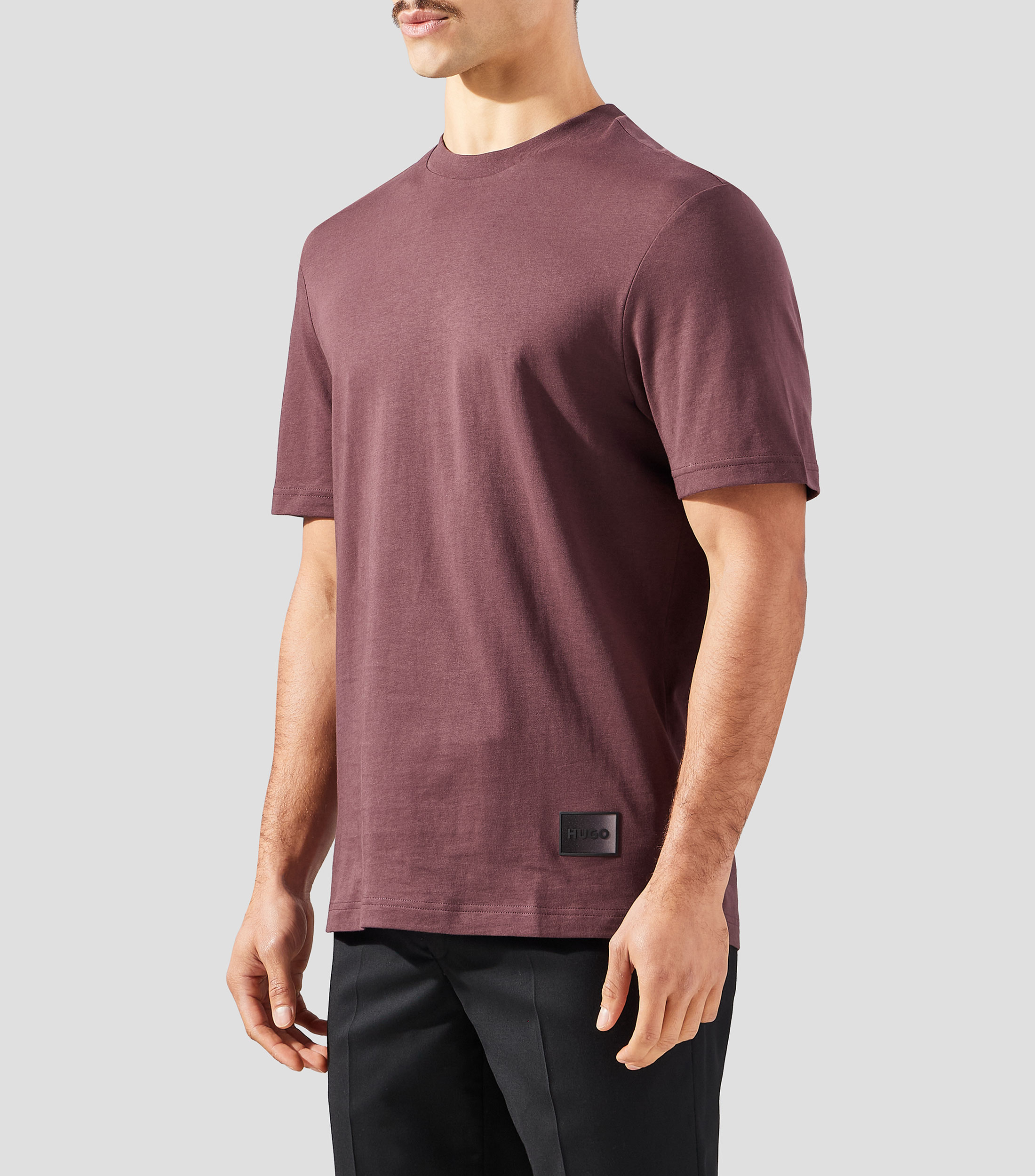 Playera de punto de algodón con logos degradados Hombre