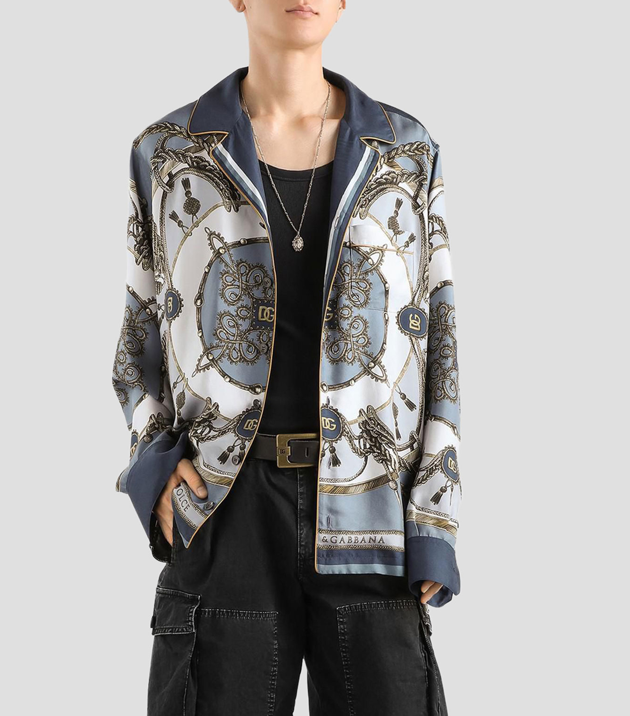 Camisa con estampado manga larga Vanity Hombre
