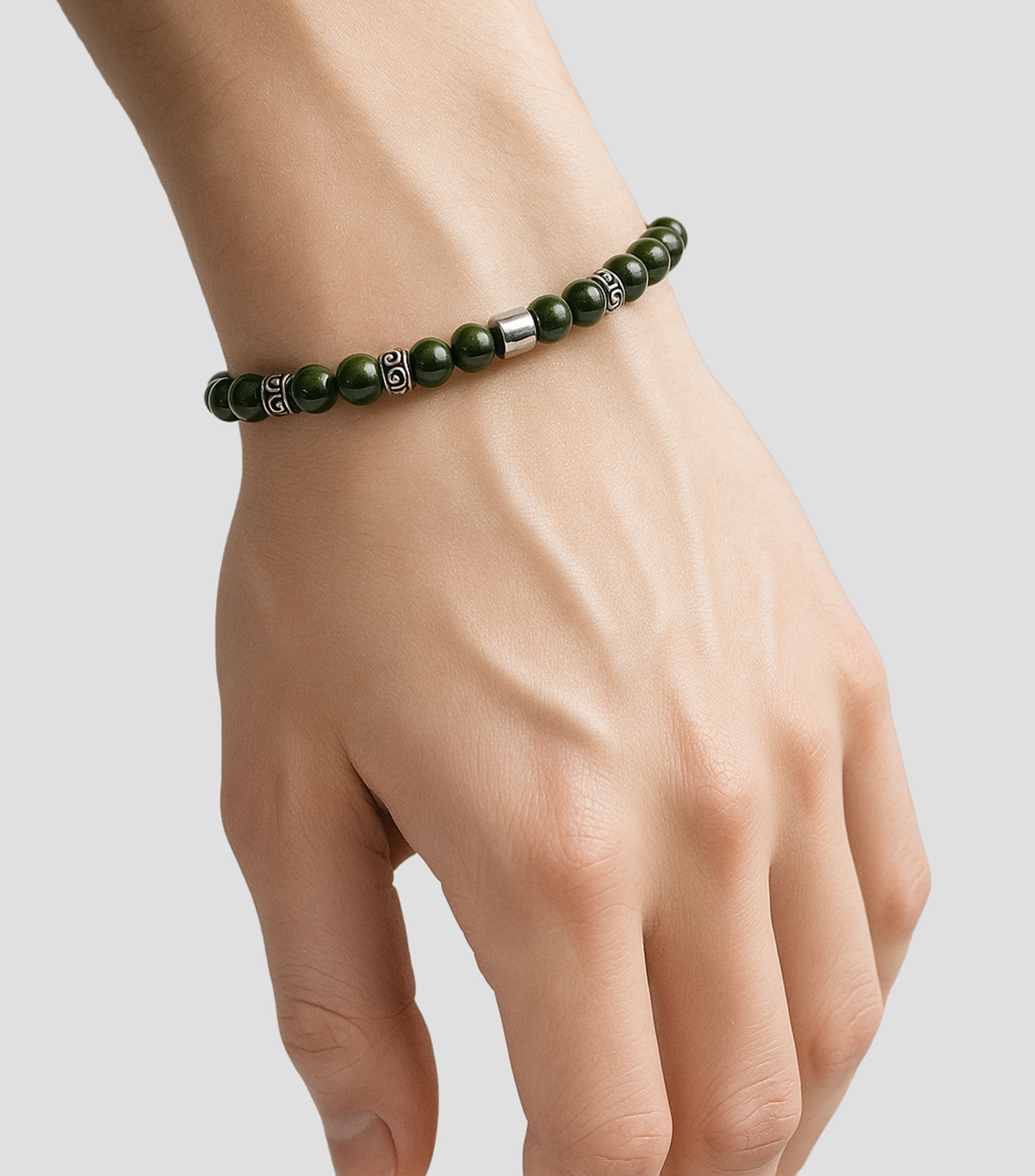 Pulsera con cuentas de piedra venturina Hombre