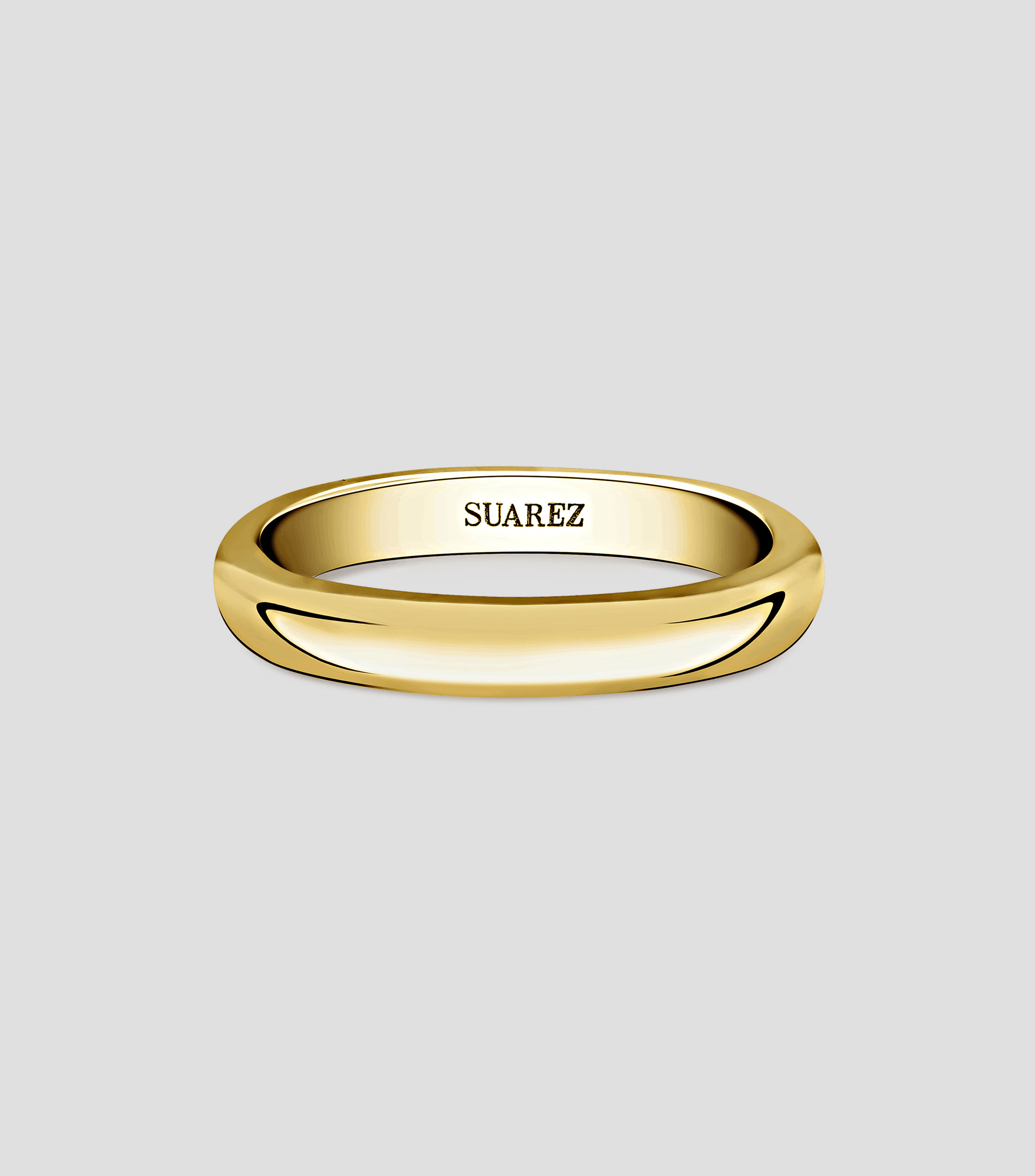 Anillo Solitario en oro amarillo 18 Kts Unisex