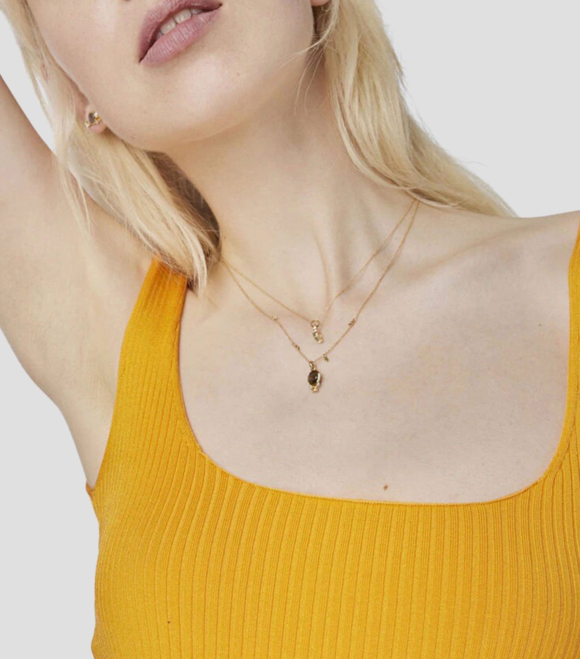Collar con dije redondo en Oro de 18 Kilates Virtual Garden Mujer