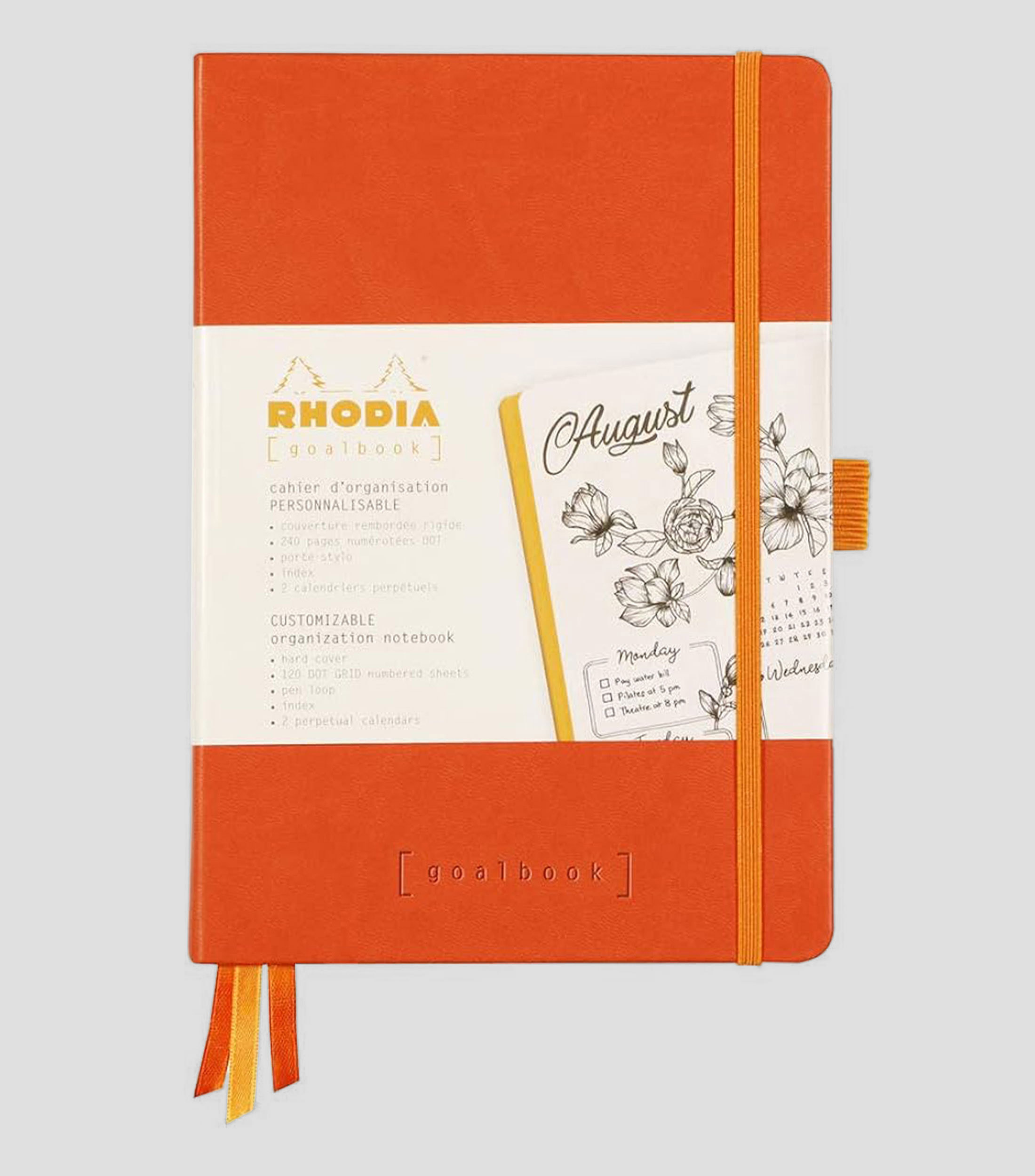 Libreta A5 Pasta Dura Puntos Mandarina