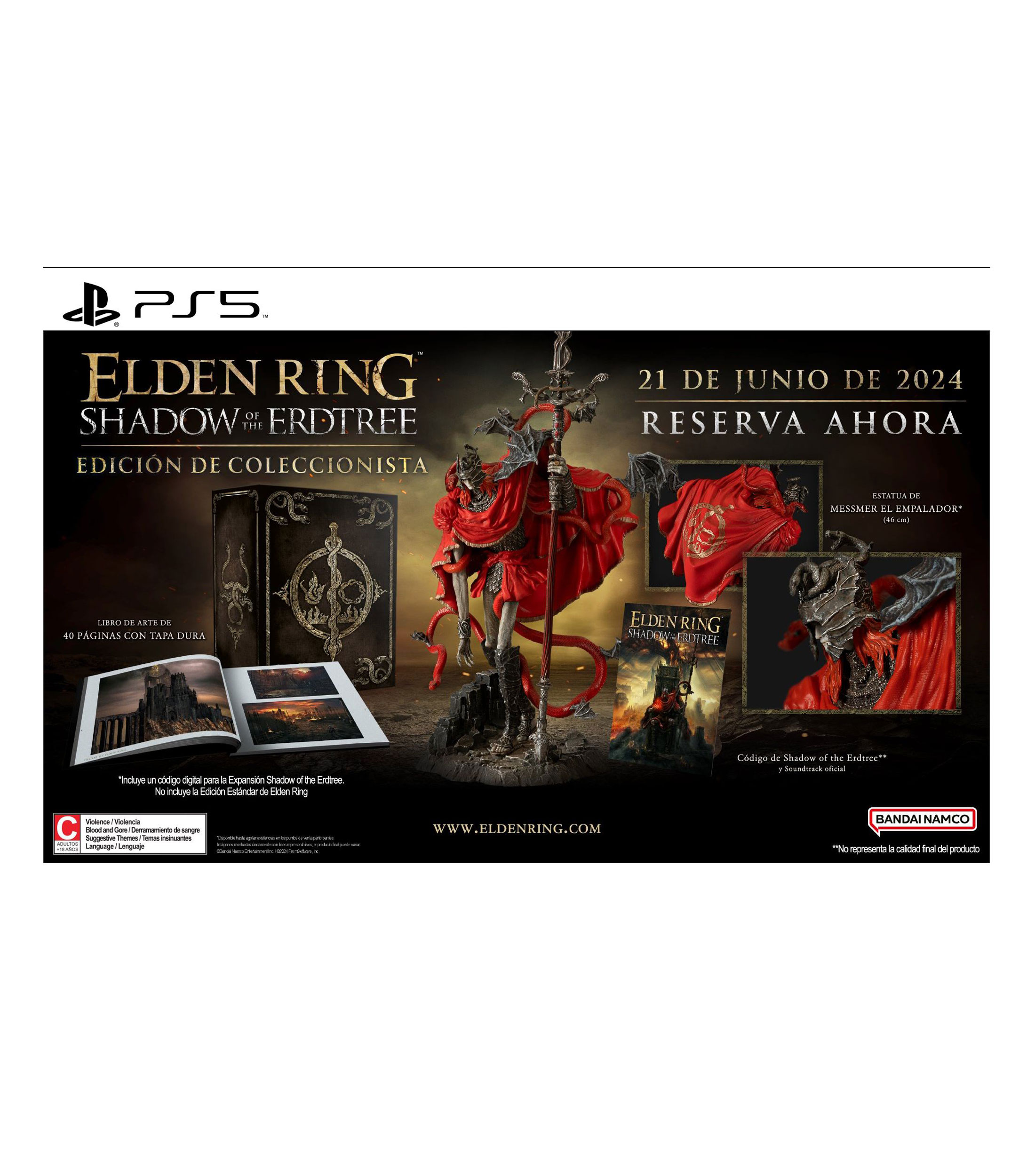 Elden Ring Shadow of The Erdtree Collectors Edition PS5