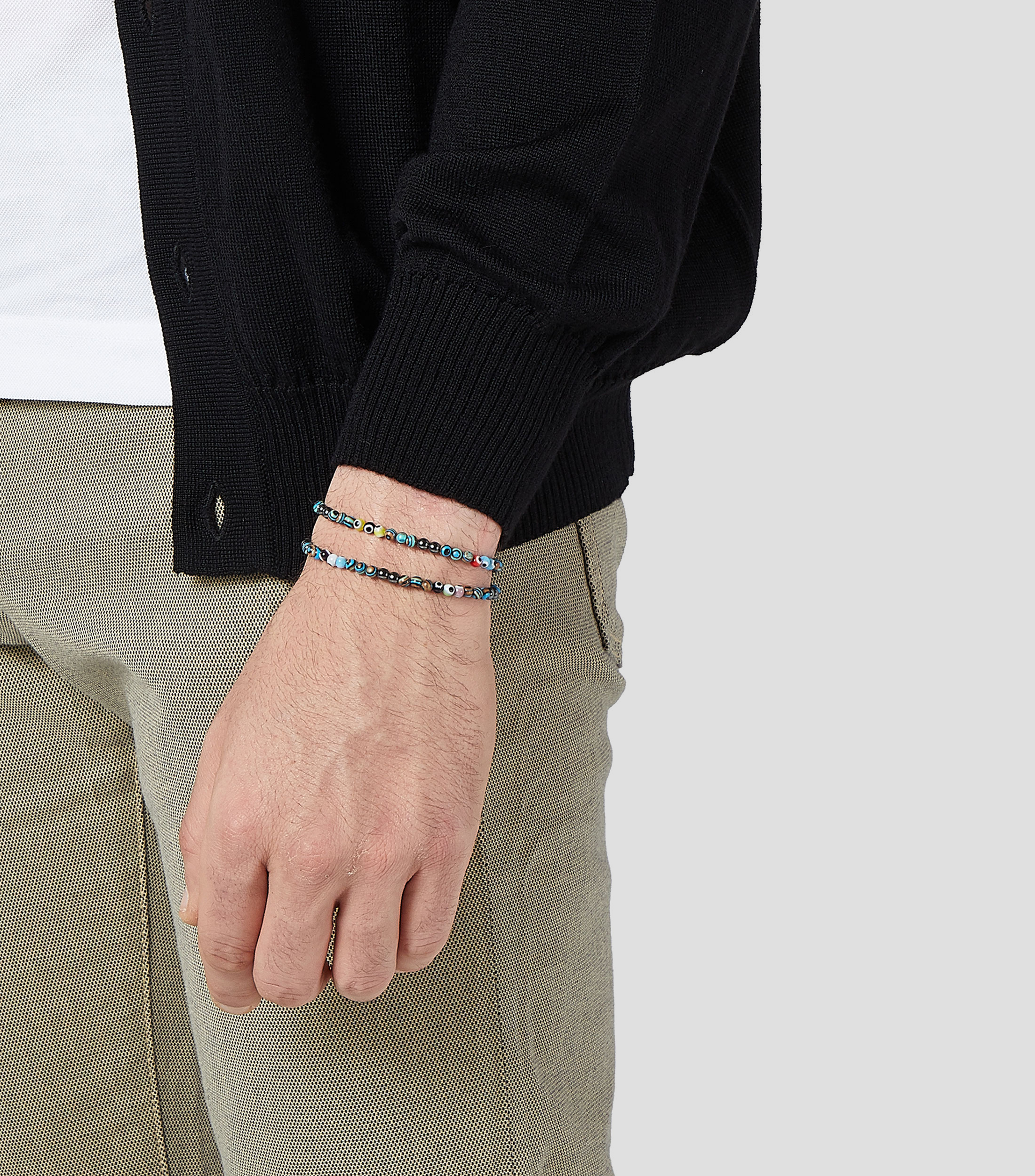 Pulsera con piedras mezcladas Hombre
