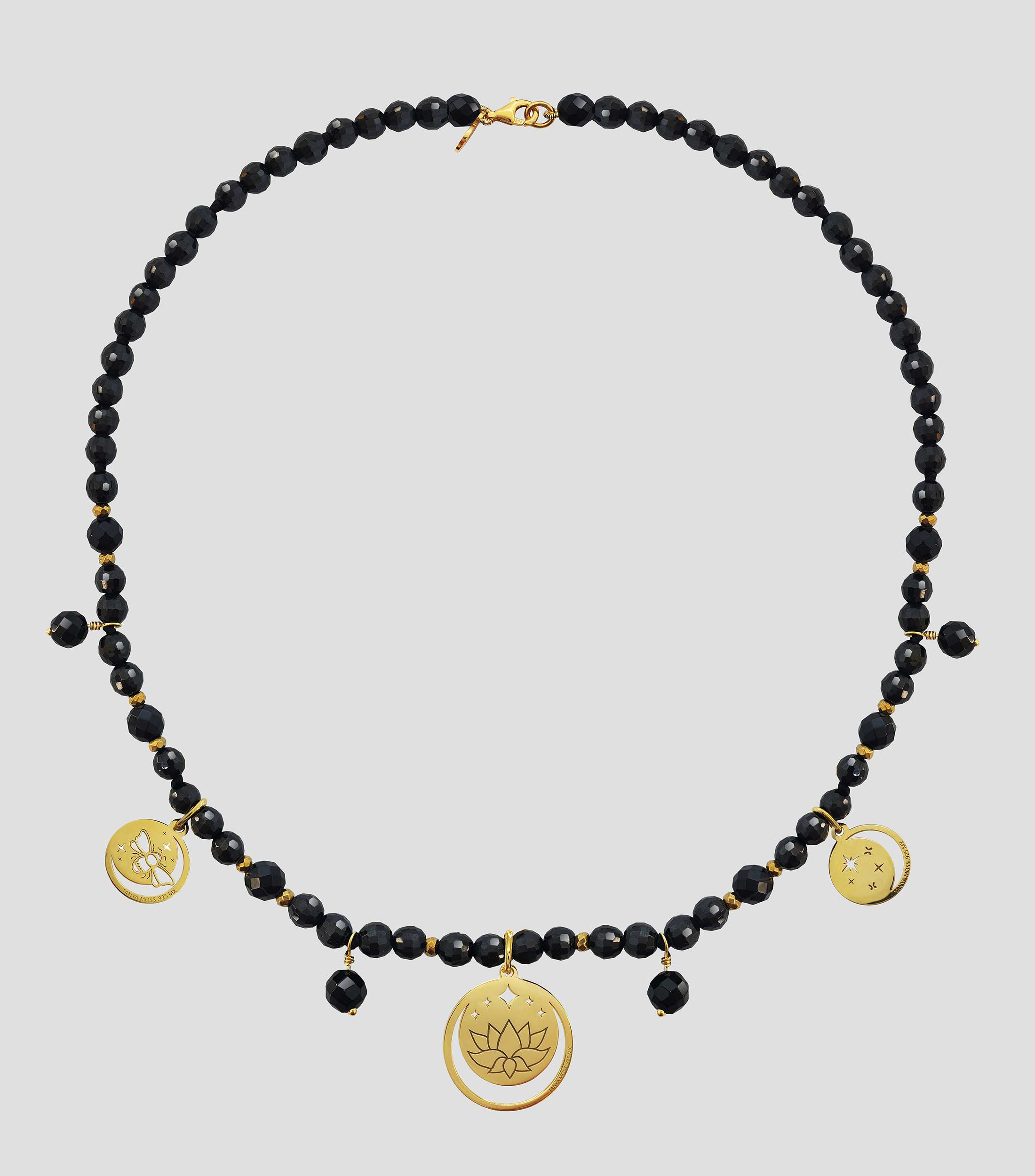 Collar en plata .925 con 3 charms Mujer