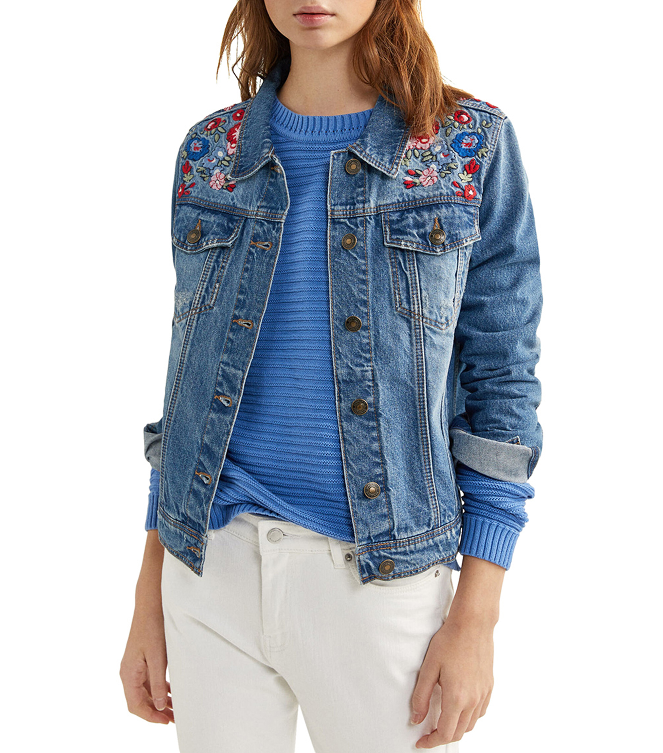 Springfield Chamarra de Mezclilla Mujer El Palacio de Hierro