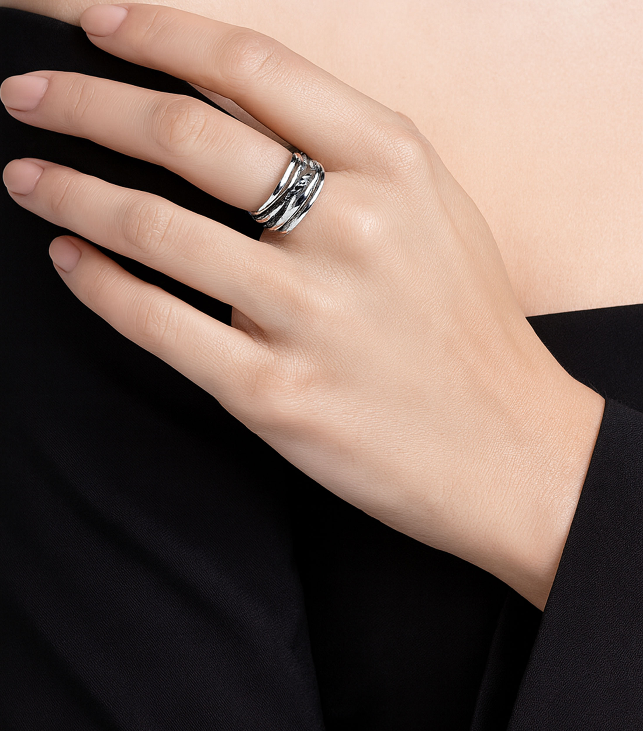 Anillo en plata Mujer