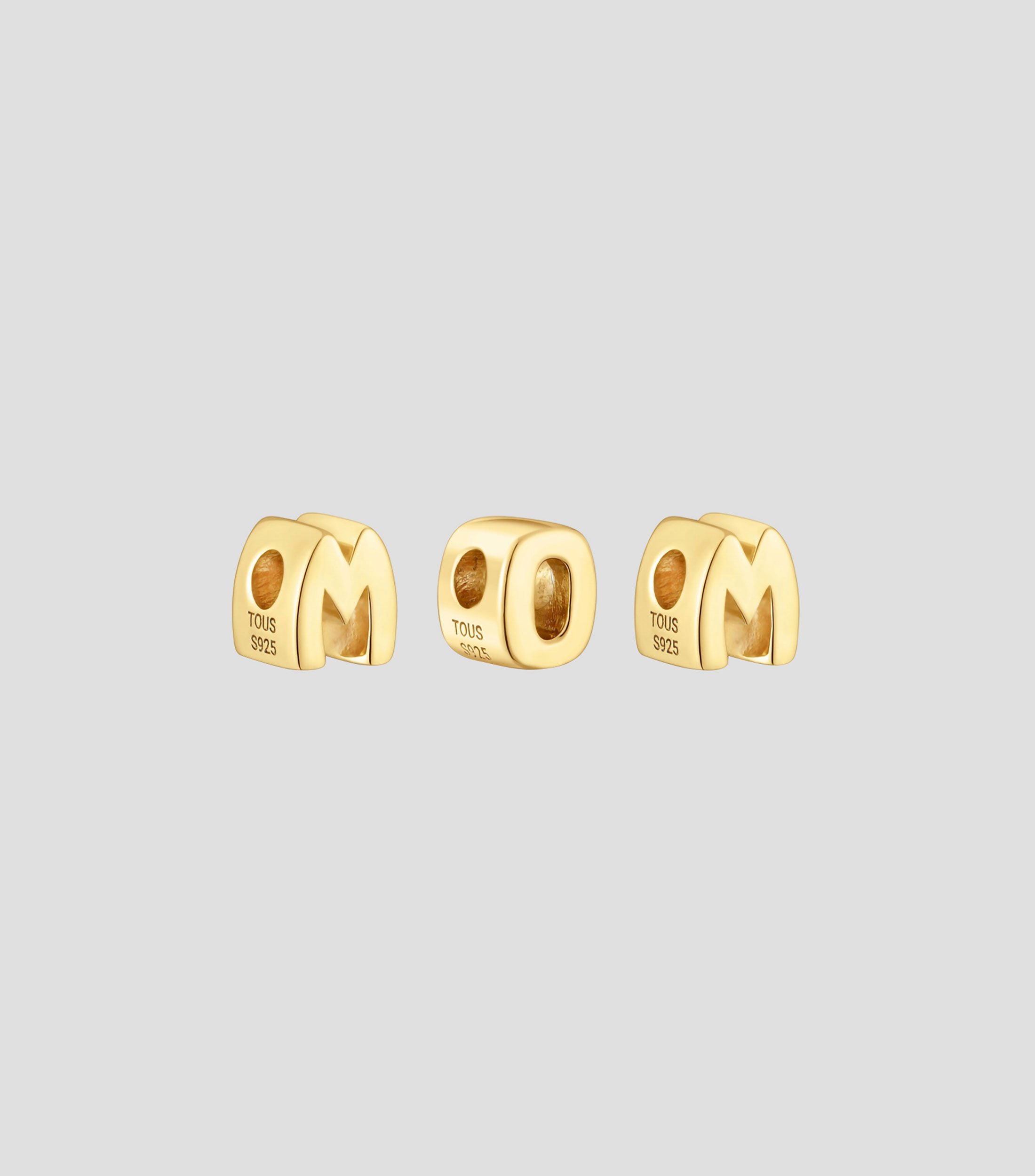 Set 3 Charms Mom en Plata Mujer