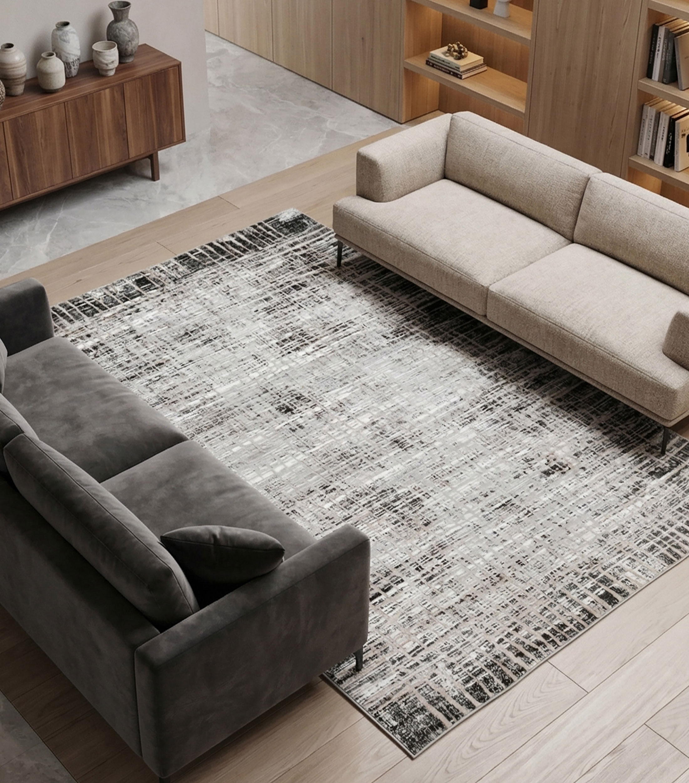 Tapete decorativo Laisha en poliéster 230 x 160 cm