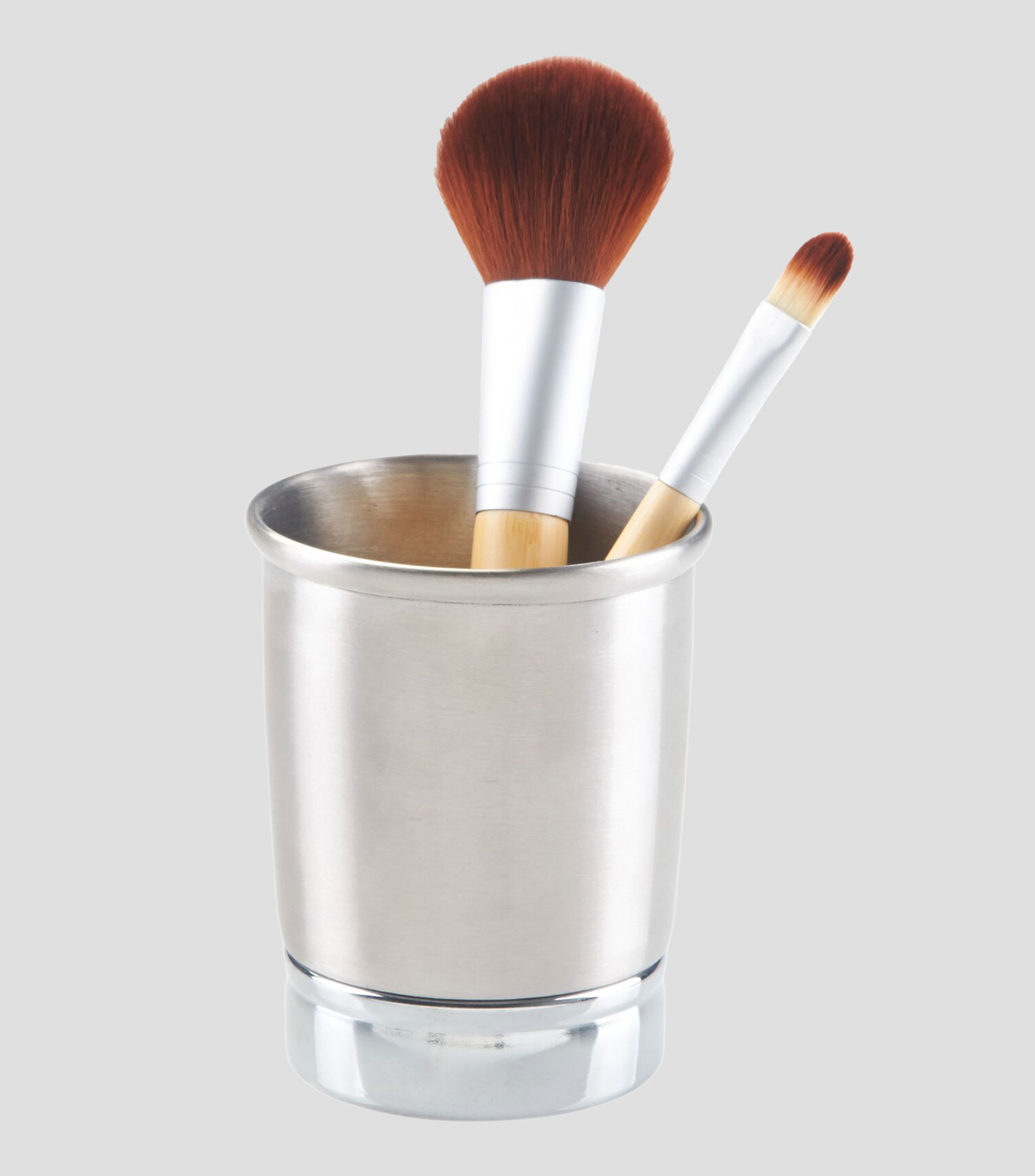 Vaso para Baño York Plateado en Acero Inoxidable